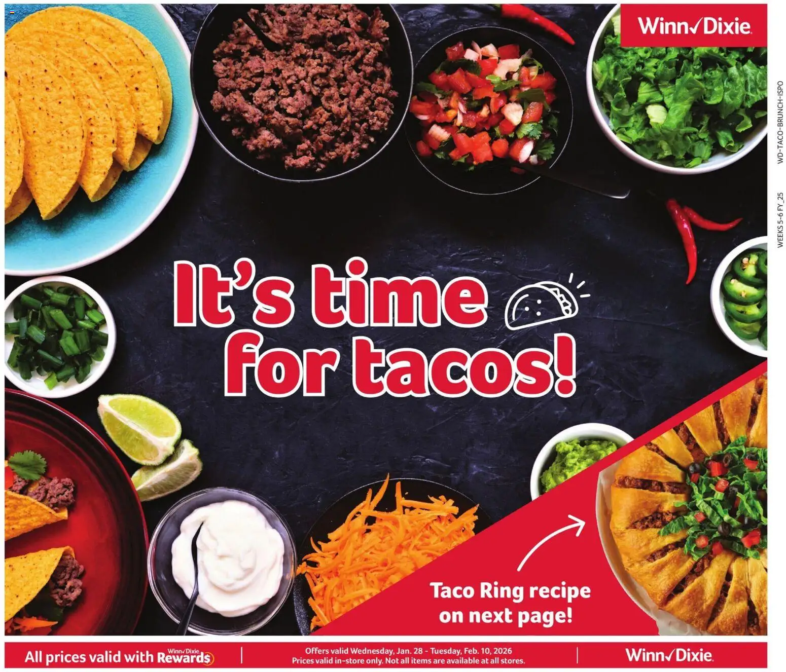 Winn Dixie Ad - valid from 28.01.2026 | Page: 1 | Products: Ring