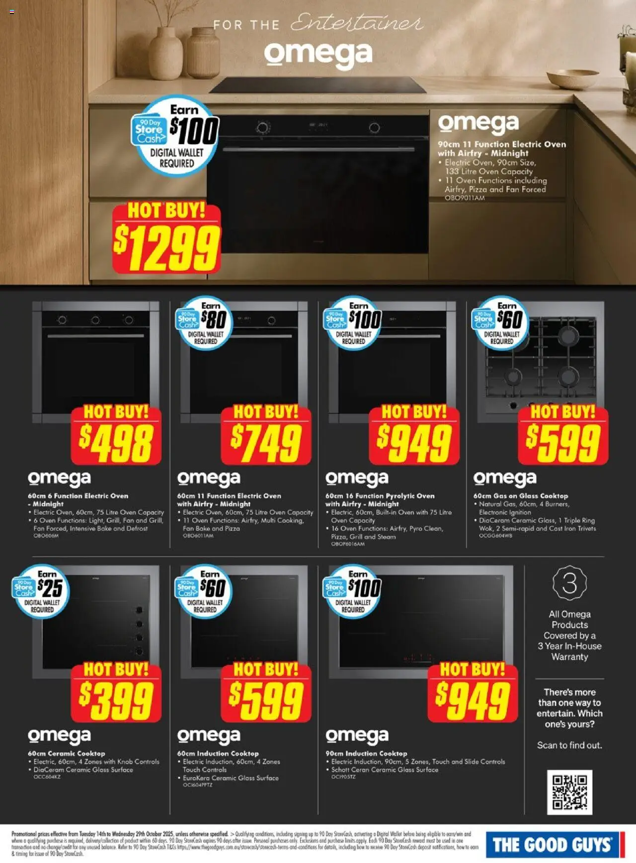 The Good Guys catalogue - valid from 13.10.2025 | Page: 13 | Products: Wallet, Digital, Oven, Iron