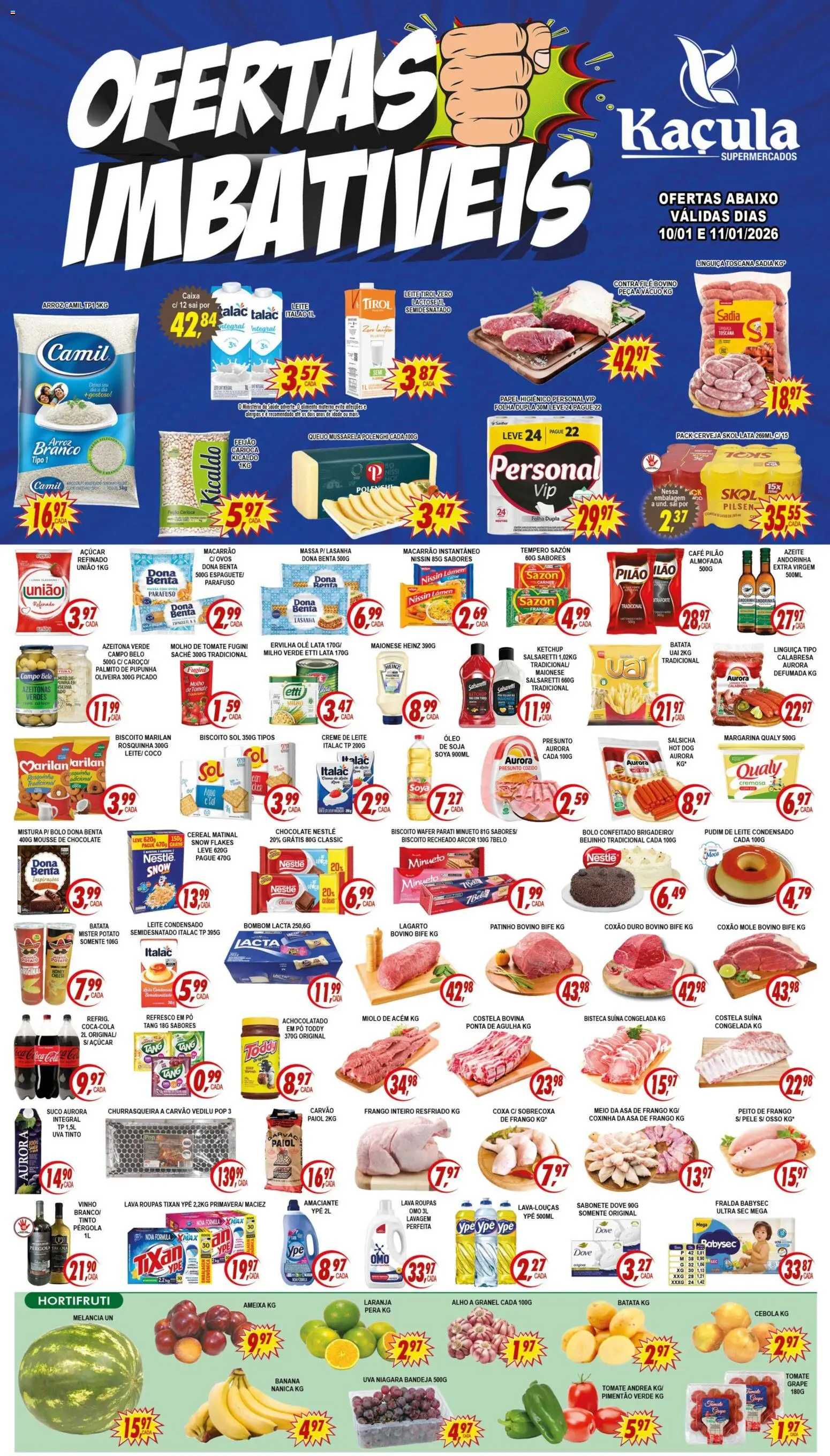 Kaçula Folheto - válido de 10.01.2026 | Página: 1 | Produtos: Almofada, Sabonete, Batata, Dove