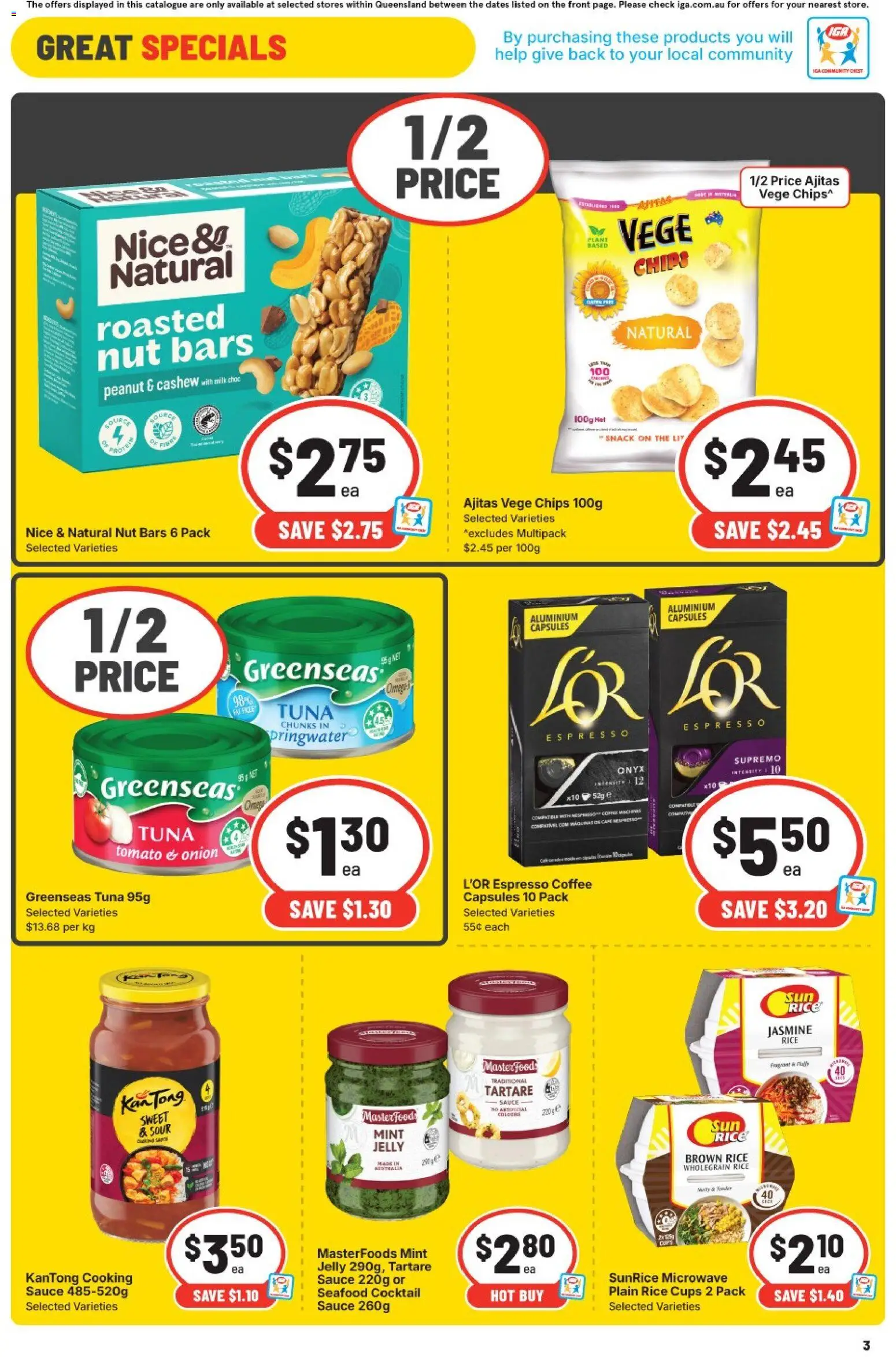 IGA catalogue - valid from 11.03.2026 | Page: 5 | Products: Cups, Coffee, Seafood, Tuna
