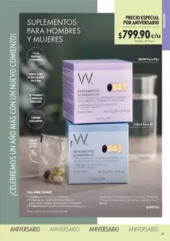 Vista previa de Oriflame campaña 1 2026, nuevo folleto de la tienda, válido en México a partir del 27.12.2025 | Página: 63 | Productos: Vitaminas, Caja, Tableta, Sobre