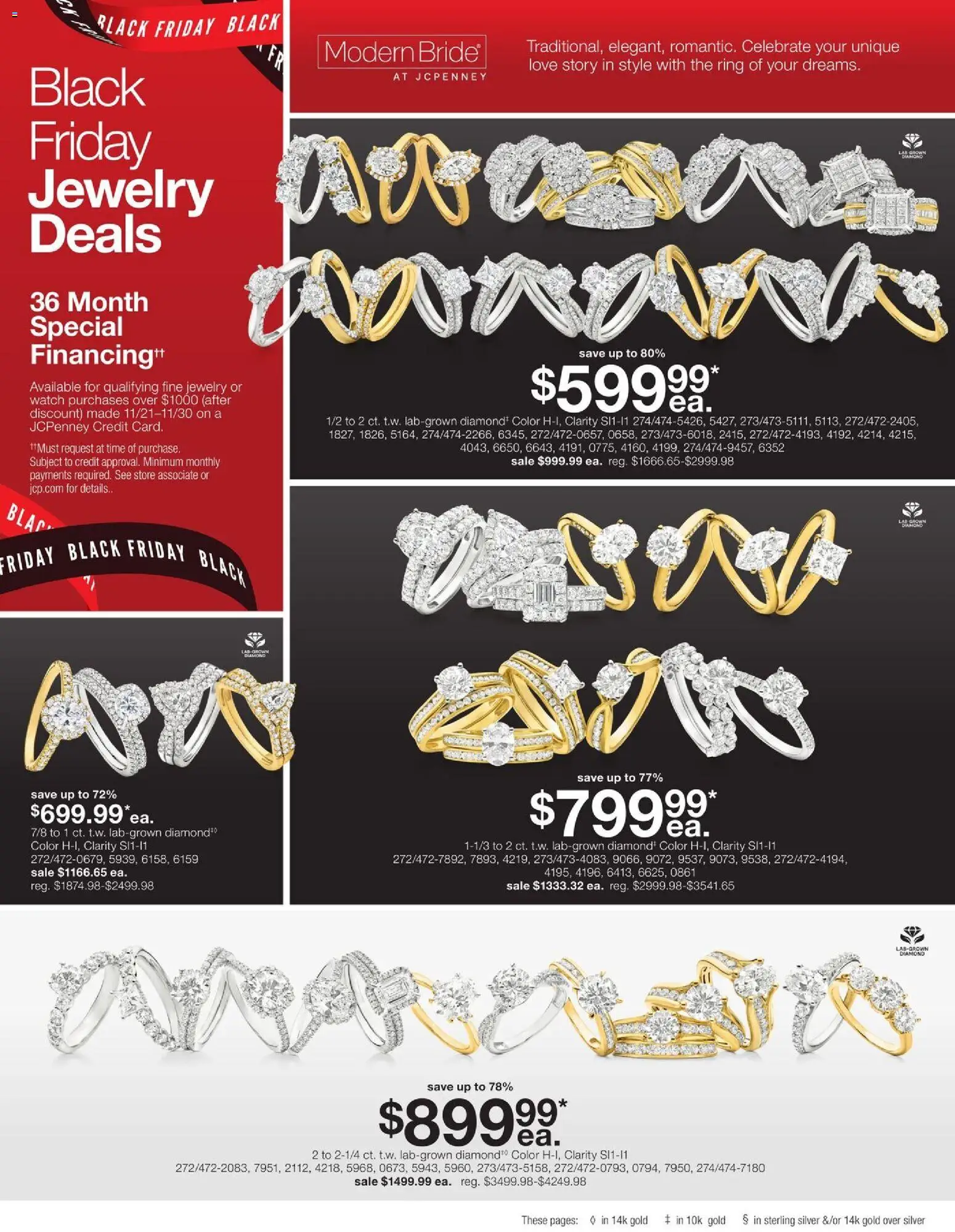 JCPenney Black Friday Jewelry Deals - valid from 21.11.2025 | Page: 4 | Products: Ring, Watch