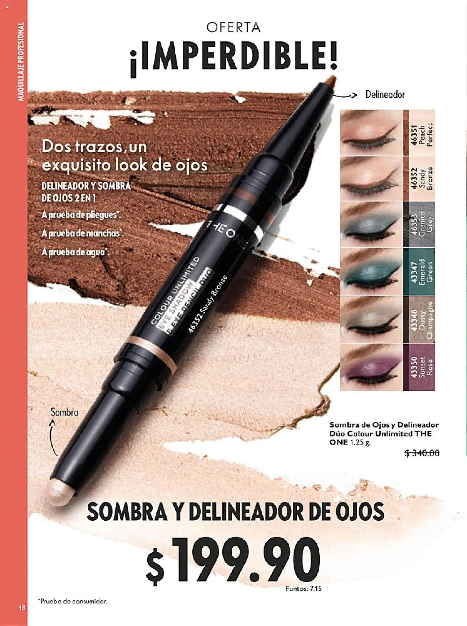 Nuevas ofertas de Oriflame válidas en toda la República Mexicana desde el 14.02.2026. ¡Encuentra las mejores ofertas en Oriflame campaña 3 2026! | Página: 48 | Productos: Champagne, Agua, Delineador de ojos, Delineador