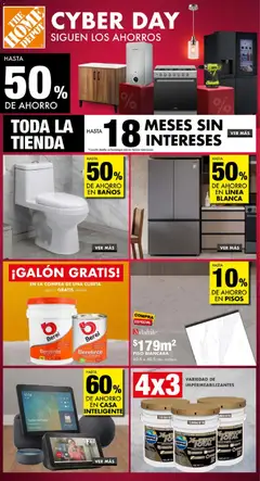Vista previa de Home Depot Cyber Day, nuevo folleto de la tienda, válido en México a partir del 18.11.2025