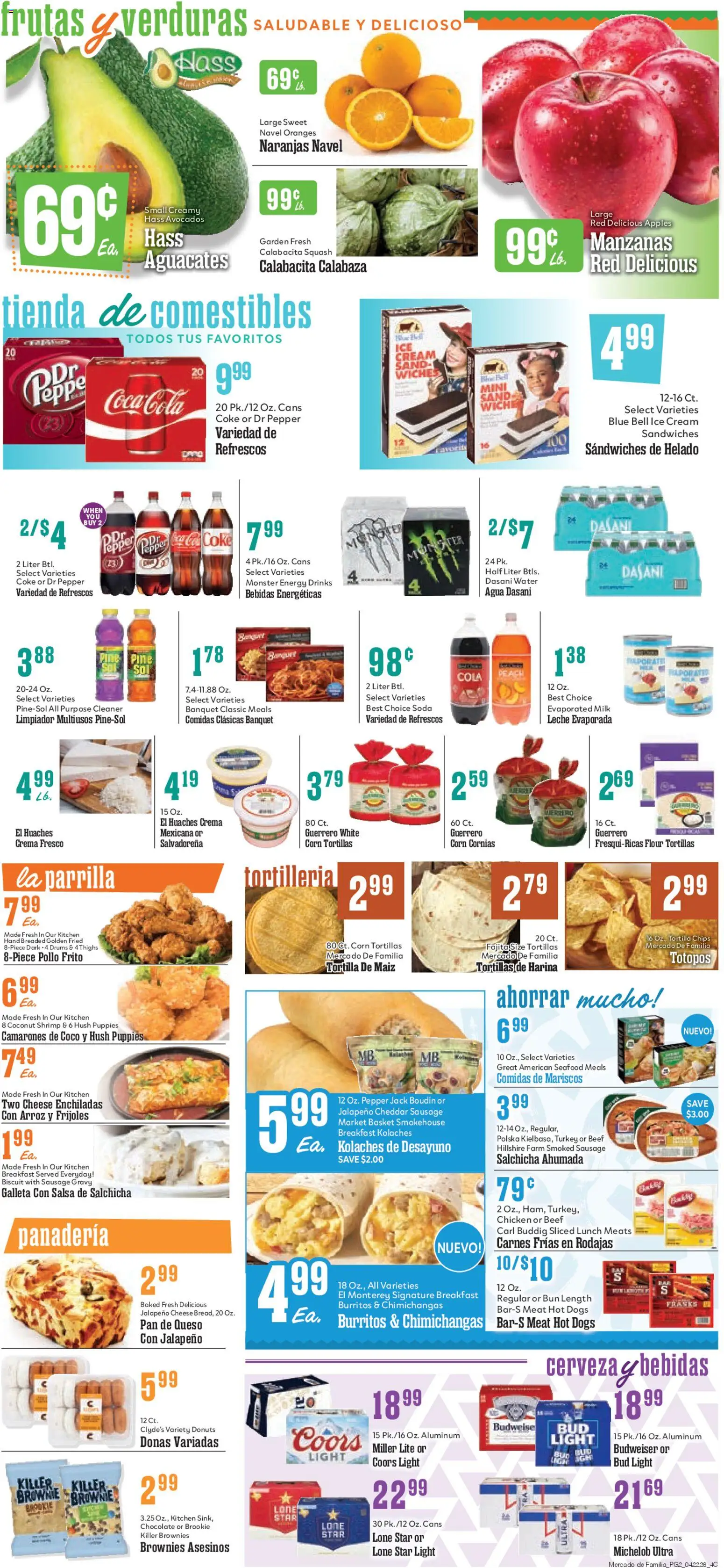 Market Basket Ad - valid from 22.04.2026 | Page: 2 | Products: Cheese, Chocolate, Apples, Water