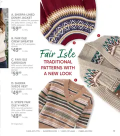 Preview of Cabela's weekly ads valid from 20.11.2025 | Page: 17 | Products: Sweater, Vest, Jacket, Cardigan