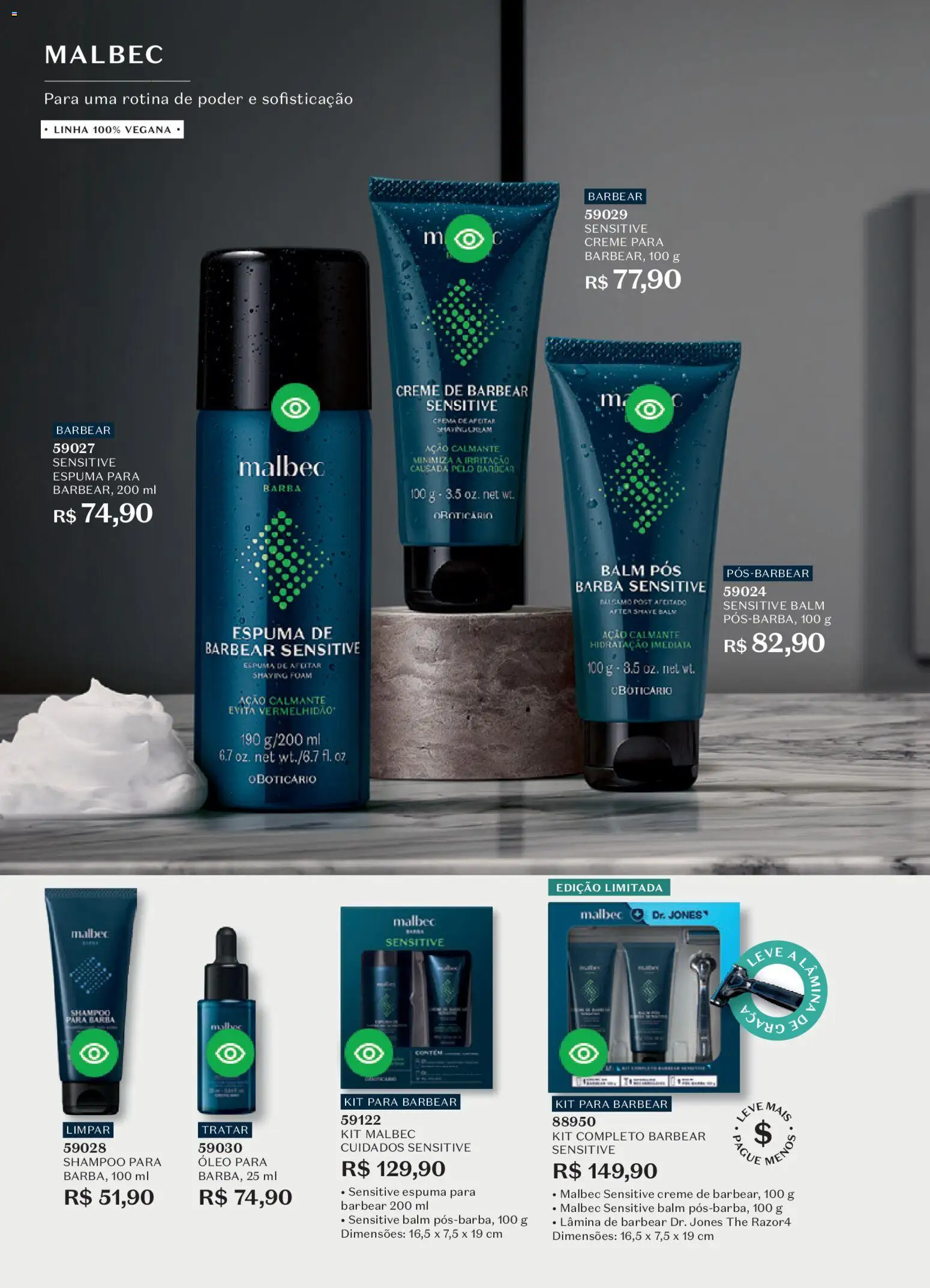 O Boticário Folheto - válido de 09.02.2026 | Página: 75 | Produtos: Shampoo, Óleo, Creme, Creme de barbear