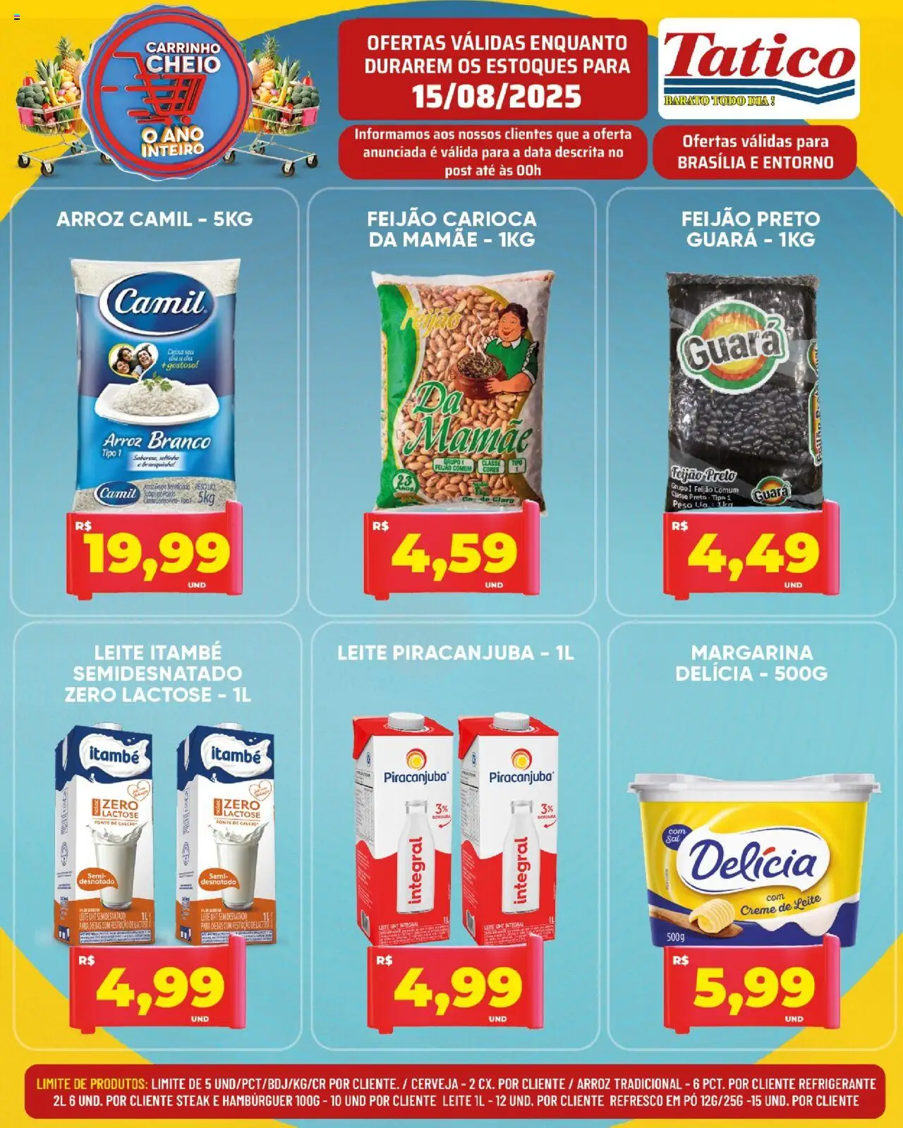 Tatico Folheto - válido de 15.08.2025 | Página: 5 | Produtos: Refresco, Leite, Carrinho, Refrigerante