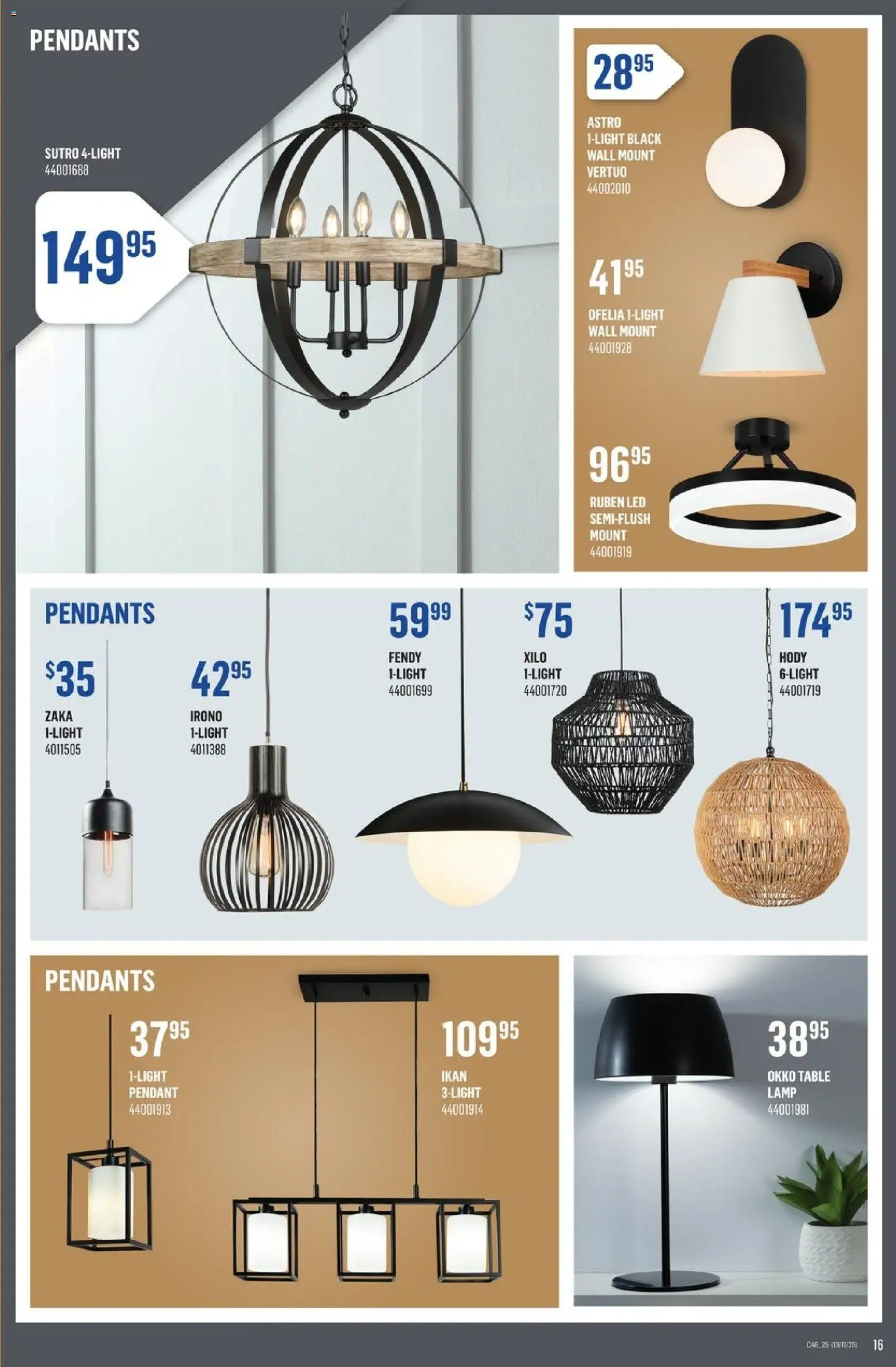 Canac flyer valid from 13.11.2025 | Page: 16 | Products: Table, Lamp