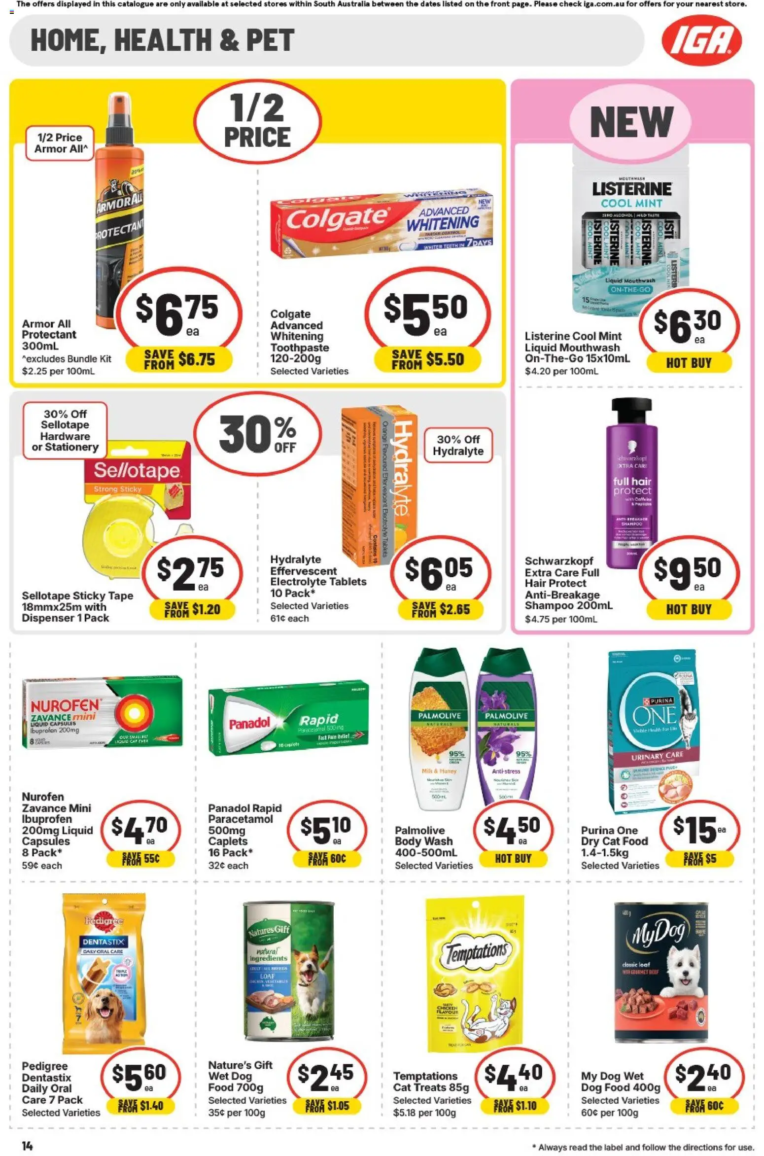 IGA catalogue - valid from 04.03.2026 | Page: 14 | Products: Bacon, Cheese, Yoghurt, Juice