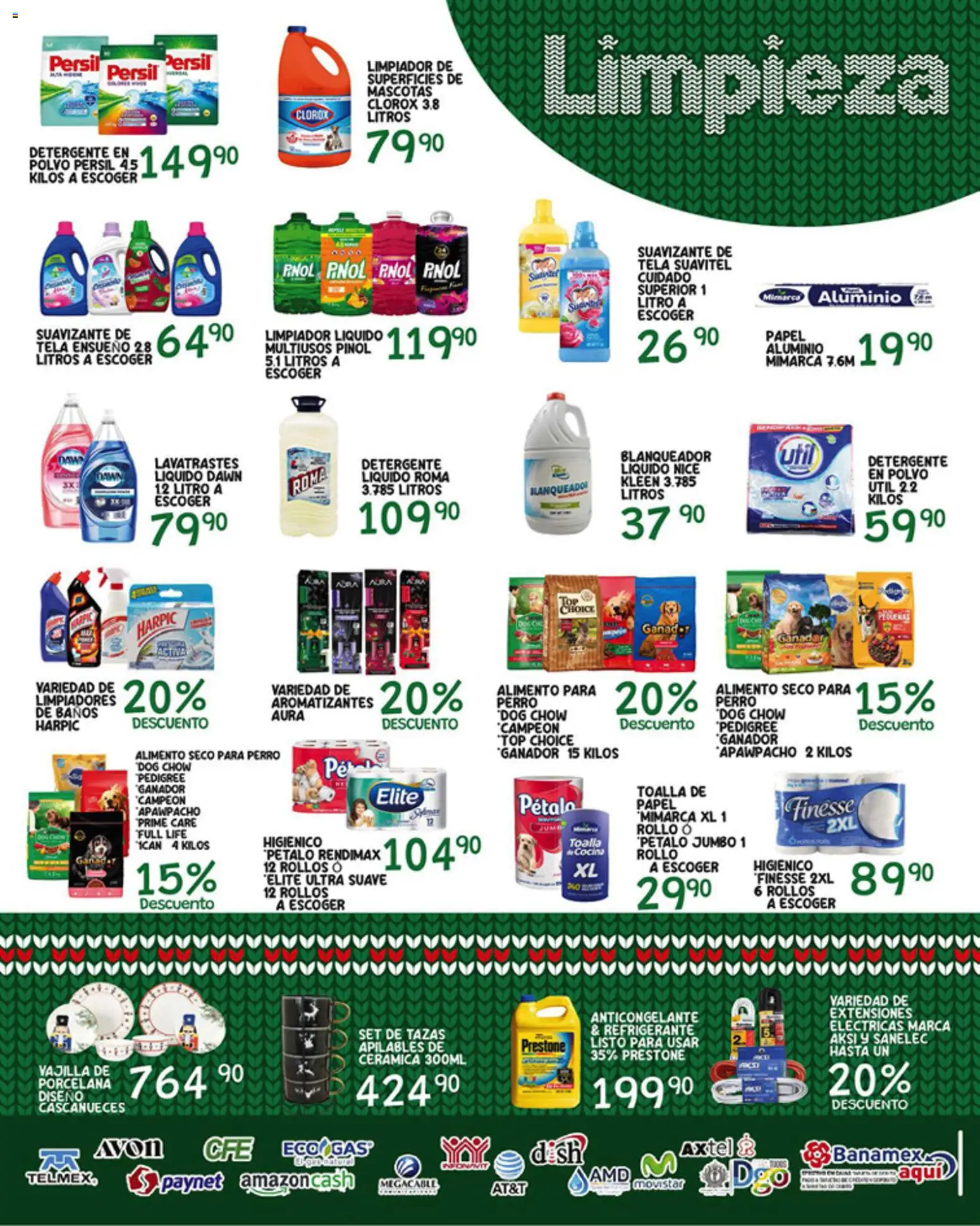 Nuevas ofertas de Alsuper válidas en toda la República Mexicana desde el 19.12.2025. ¡Encuentra las mejores ofertas en Alsuper folleto Durango! | Página: 5 | Productos: Extensión, Limpiador, Toalla, Top