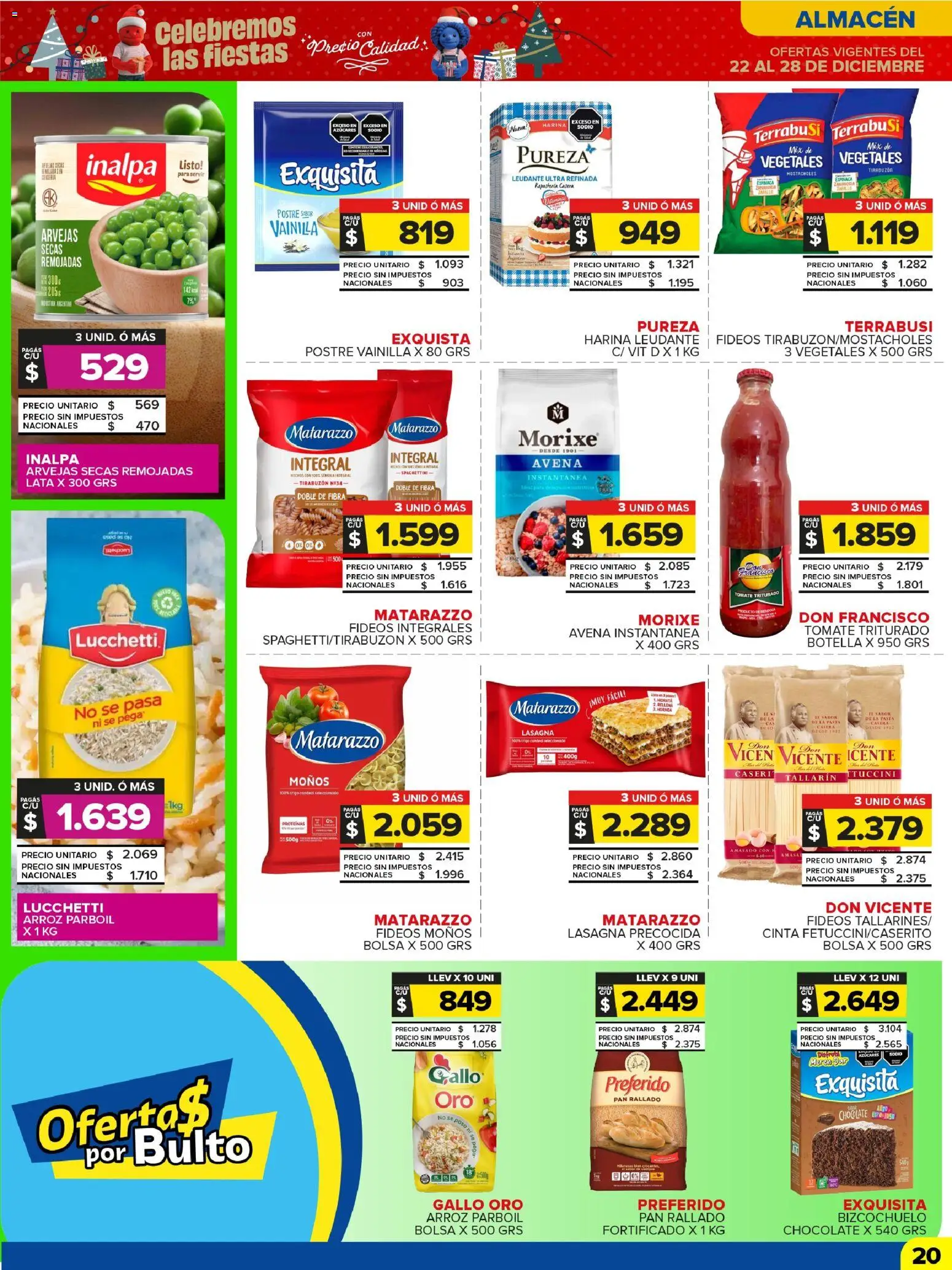 Carrefour Maxi catálogo │ válido desde el 22.12.2025 | Página: 22 | Productos: Arvejas, Pan, Chocolate, Fideos