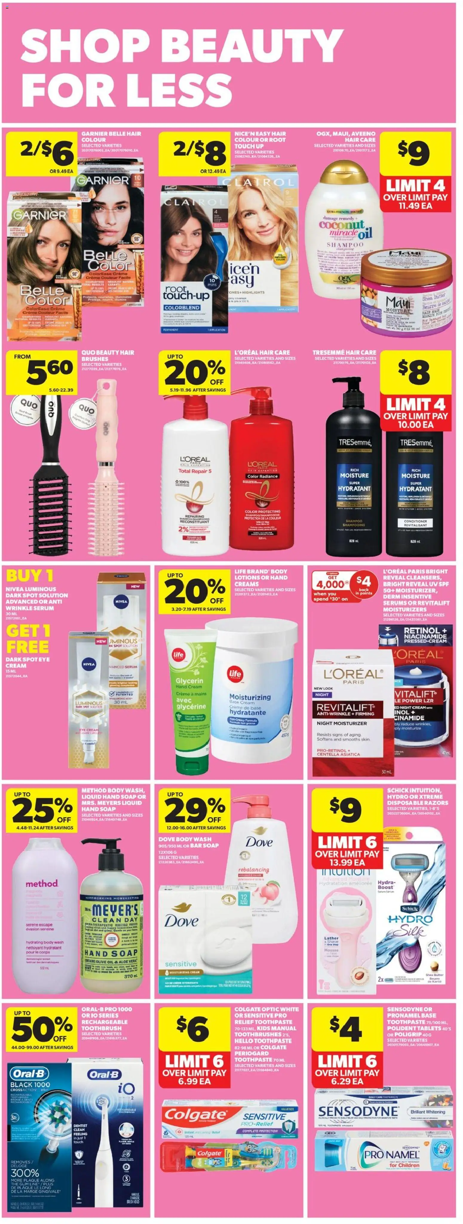 Real Canadian Superstore flyer valid from 18.12.2025 | Page: 25 | Products: Shampoo, Conditioner, Toothpaste, Oil
