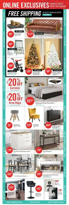 Preview of The Brick - Black Friday  from shop The Brick valid from 03.11.2025 | Page: 16 | Products: Bed, Sofa, Chair, Cabinet