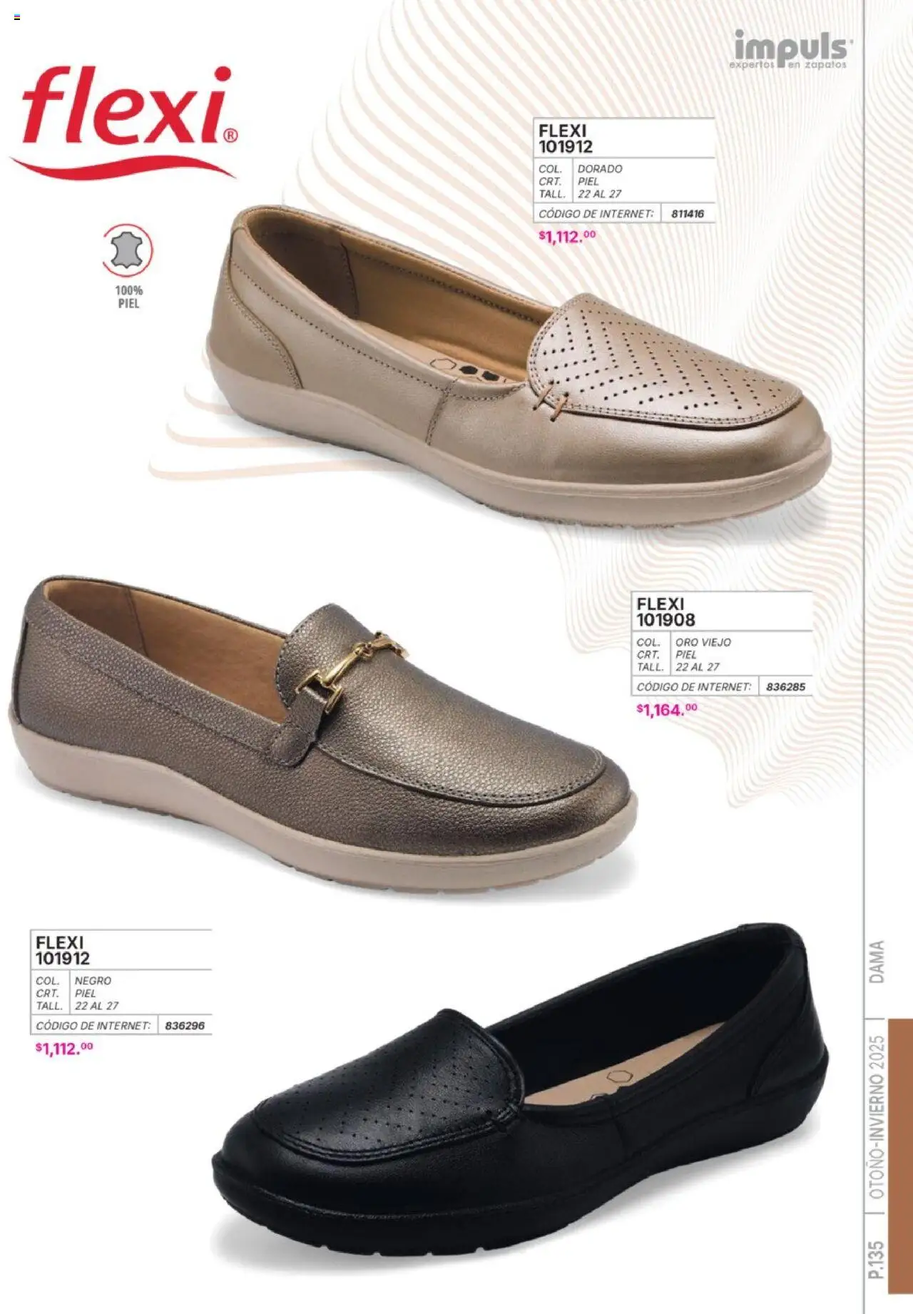 Nuevas ofertas de Impuls válidas en toda la República Mexicana desde el 07.07.2025. ¡Encuentra las mejores ofertas en Impuls catálogo Dama Otoño-Invierno 2025! | Página: 137 | Productos: Zapatos