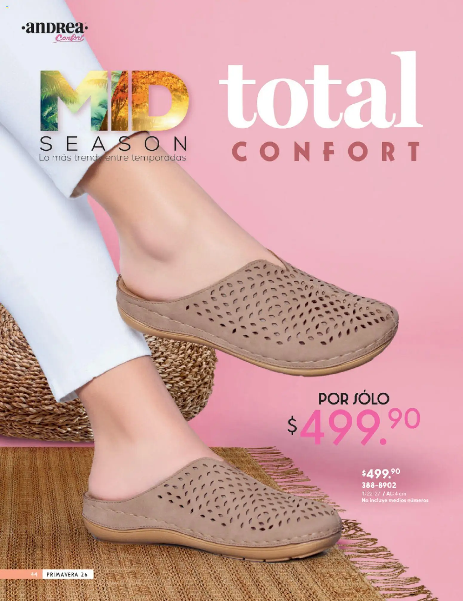 Nuevas ofertas de Andrea válidas en toda la República Mexicana desde el 25.01.2026. ¡Encuentra las mejores ofertas en Andrea catálogo Calzado Confort ! | Página: 44