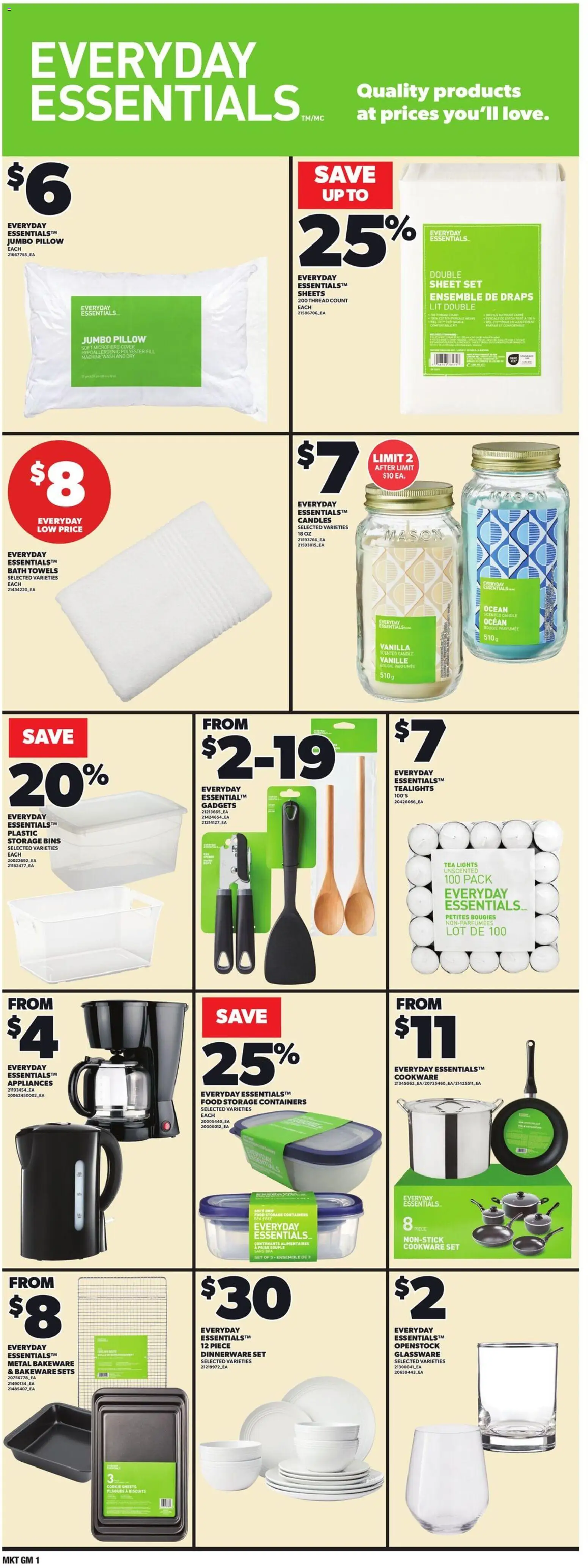 Loblaws flyer valid from 08.01.2026 | Page: 16 | Products: Tea, Pillow, Bath