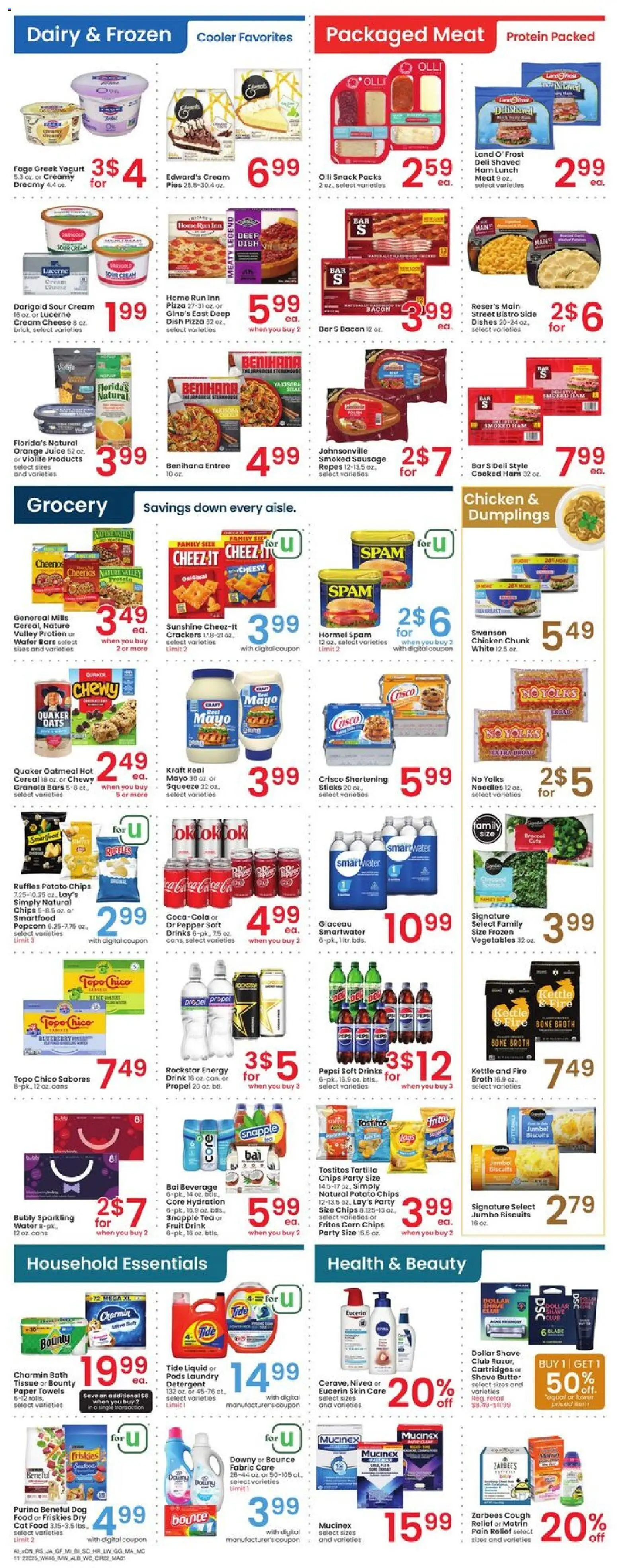 Albertsons Weekly Ad - valid from 12.11.2025 | Page: 5 | Products: Cat Food, Butter, Cheese, Pepper