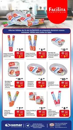 Semar Supermercado - Ofertas Facilita - Pré-Visualização do folheto da loja Semar Supermercado, válido de 15.08.2025