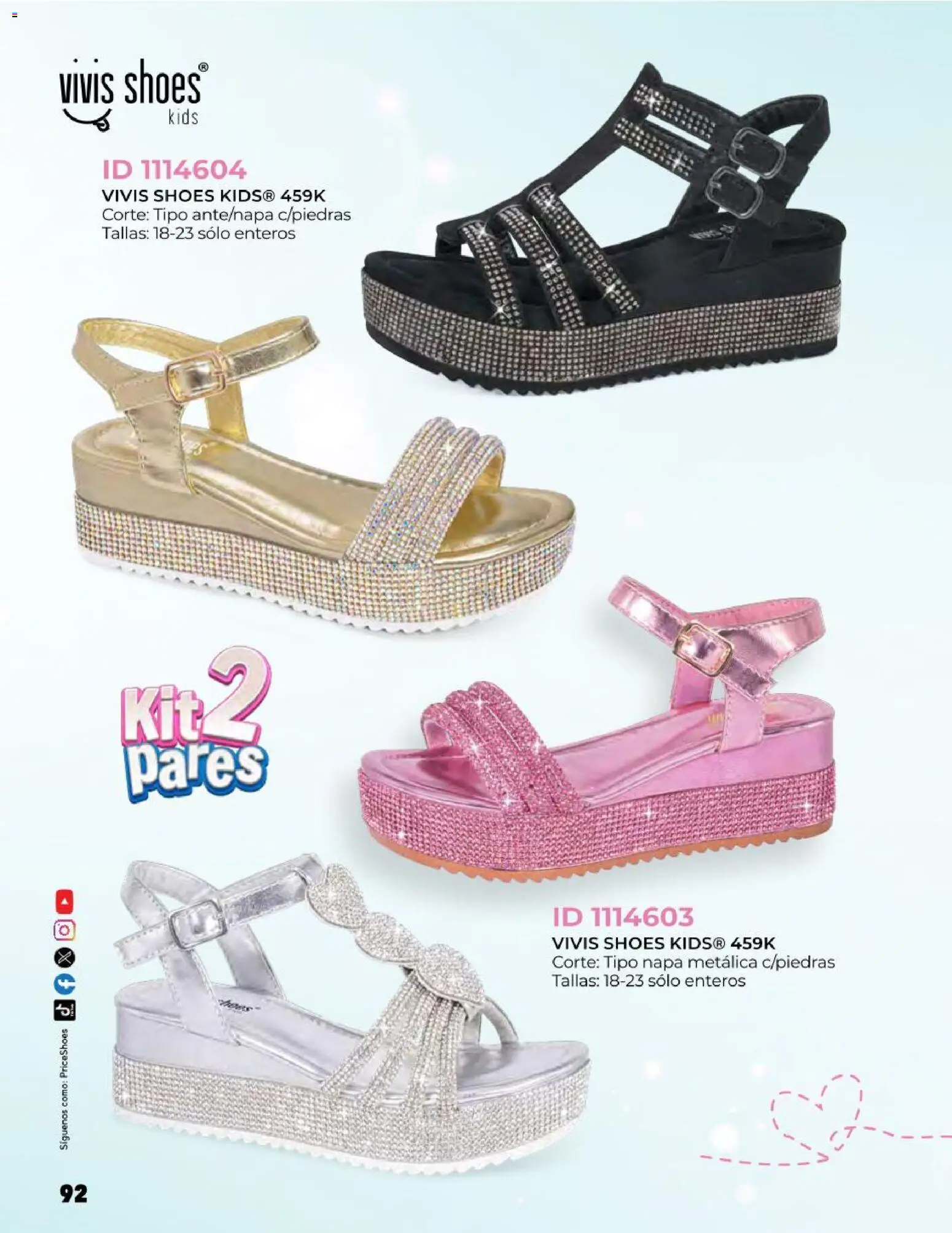 Nuevas ofertas de Price Shoes válidas en toda la República Mexicana desde el 27.10.2025. ¡Encuentra las mejores ofertas en Price Shoes catálogo Kids todo en uno! | Página: 92