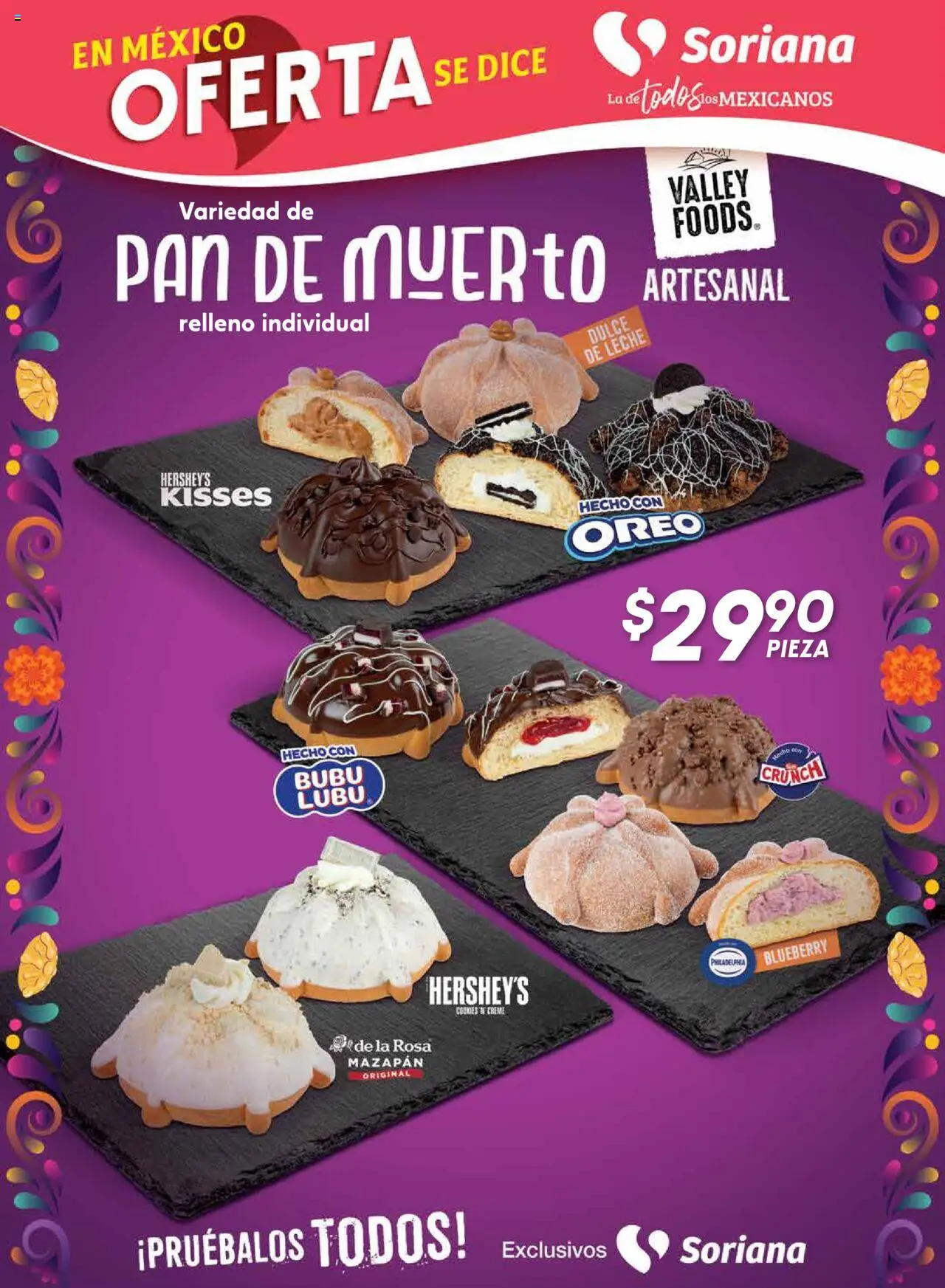 Nuevas ofertas de Soriana válidas en toda la República Mexicana desde el 02.10.2025. ¡Encuentra las mejores ofertas en Soriana - Fin de Semana Híper: Tijuana, Mexicali, Ensenada, San Luis Río Colorado y Tecate! | Página: 7 | Productos: Dulce de leche, Leche, Pan