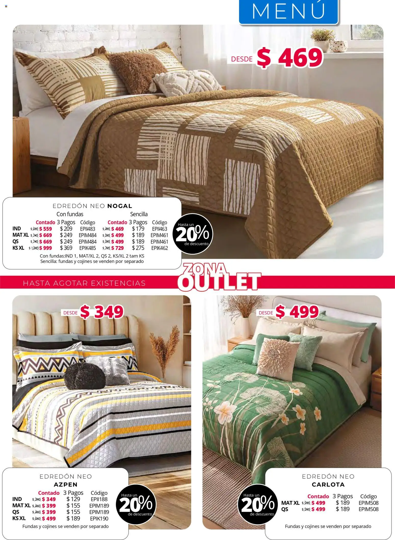 Nuevas ofertas de Colchas Concord válidas en toda la República Mexicana desde el 01.05.2026. ¡Encuentra las mejores ofertas en Colchas Concord catálogo! | Página: 224