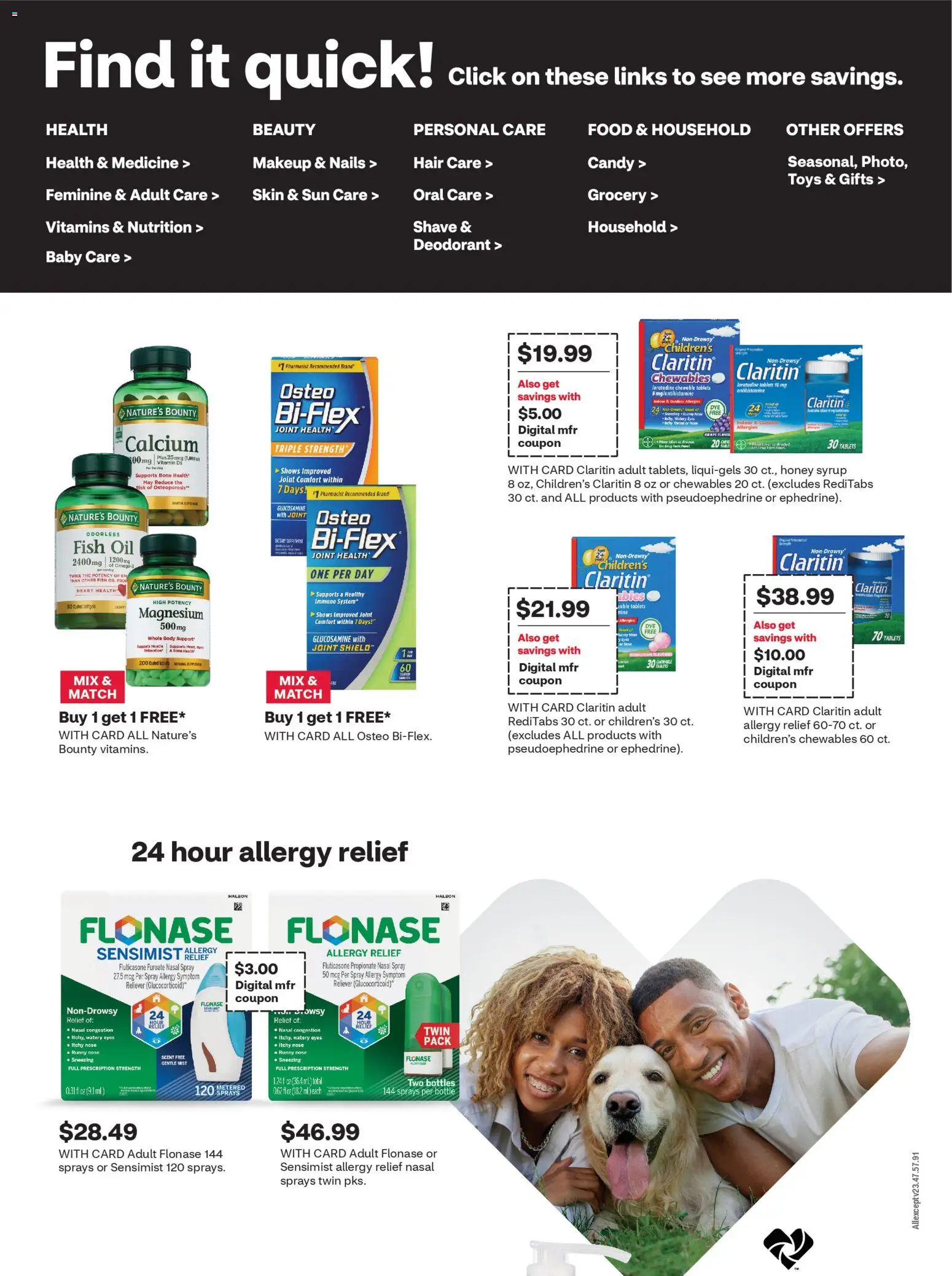 CVS Pharmacy Weekly Ad - valid from 22.03.2026 | Page: 5 | Products: Table, Oil, Deodorant, Fish
