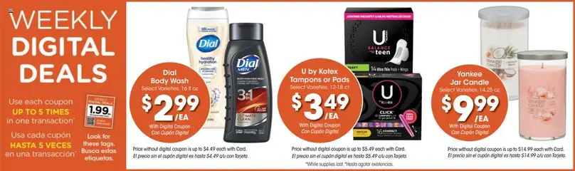 Fry's Food Weekly Ad - valid from 16.07.2025 | Page: 3 | Products: Pads, Tampons, Body Wash