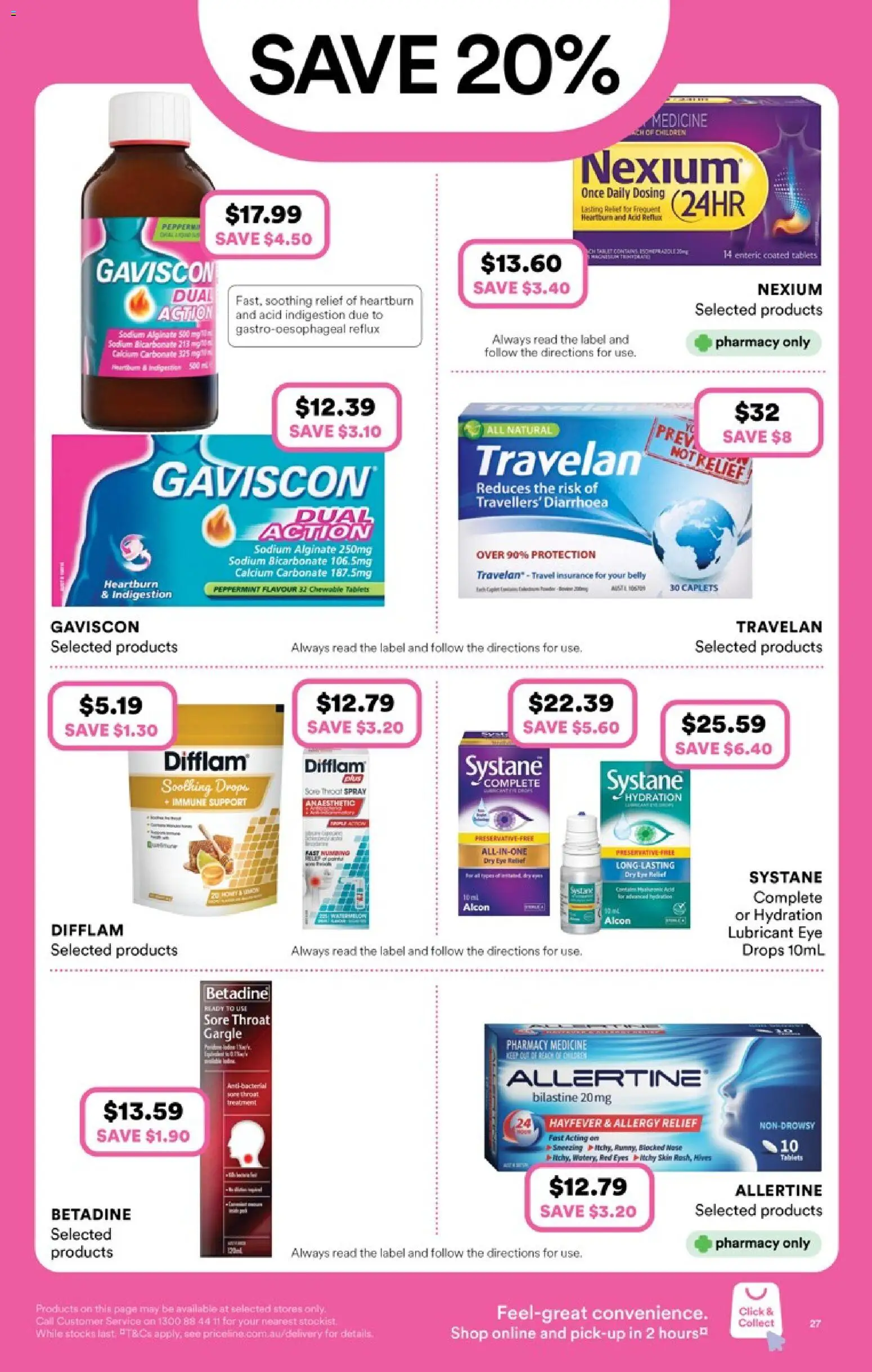 Priceline Pharmacy catalogue - valid from 25.03.2026 | Page: 27 | Products: Lubricant, Tablets, Allergy