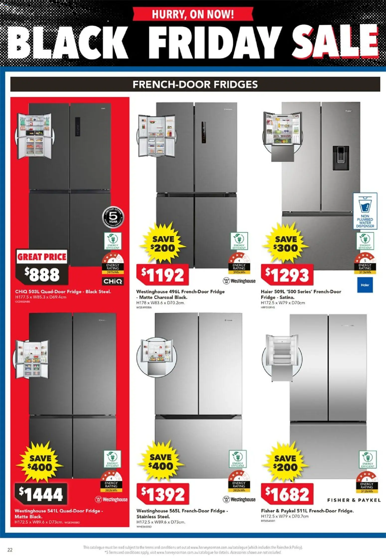 Harvey Norman catalogue - valid from 20.11.2025 | Page: 22 | Products: Water, Accessories, Fridge