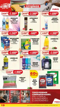 Vista previa Makro ofertas válido desde el 18.12.2025 | Página: 19 | Productos: Lustramuebles, Bolsa, Desodorante, Té