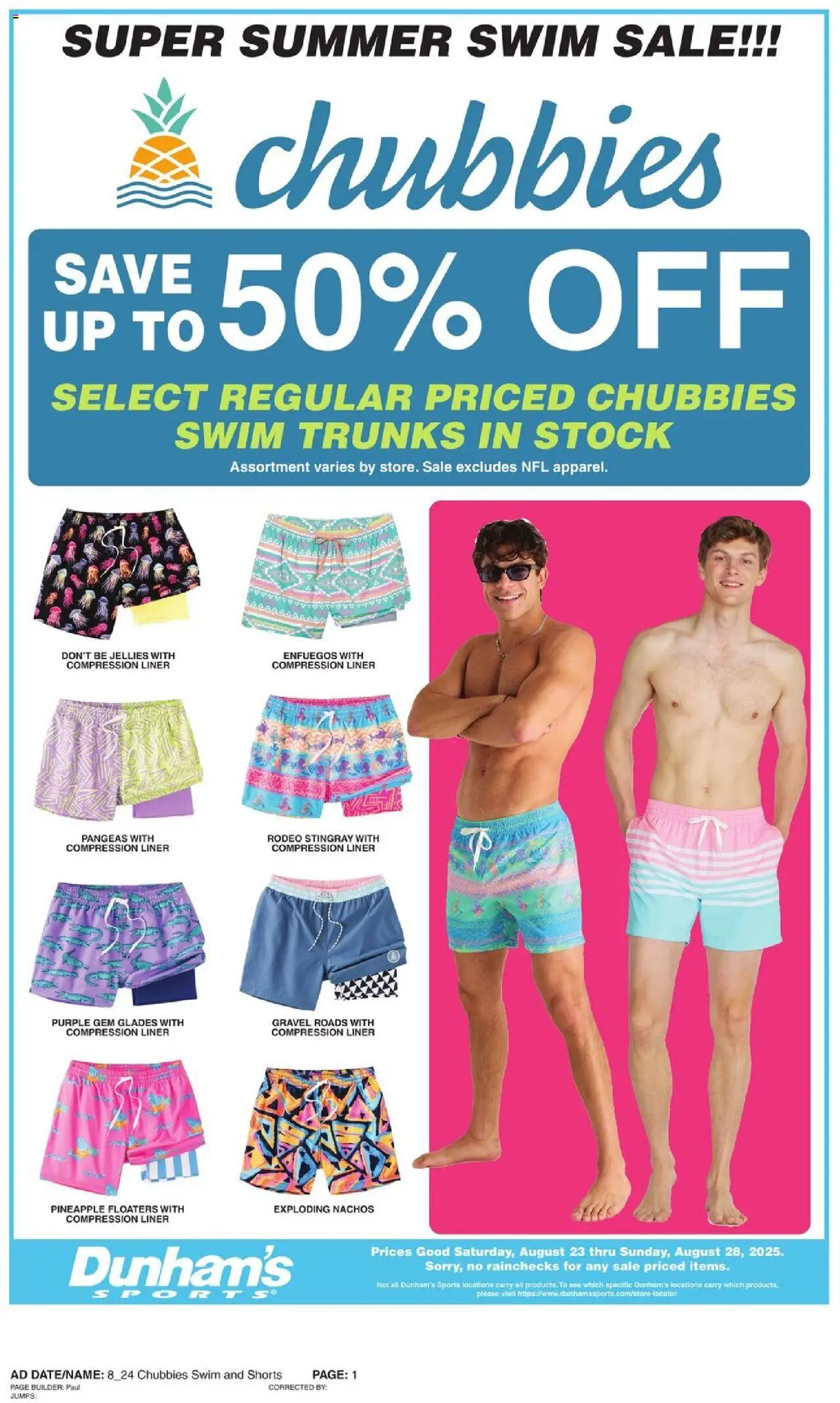 Dunham's Sports Weekly Ad - valid from 23.08.2025 | Page: 2 | Products: Pineapple, Shorts