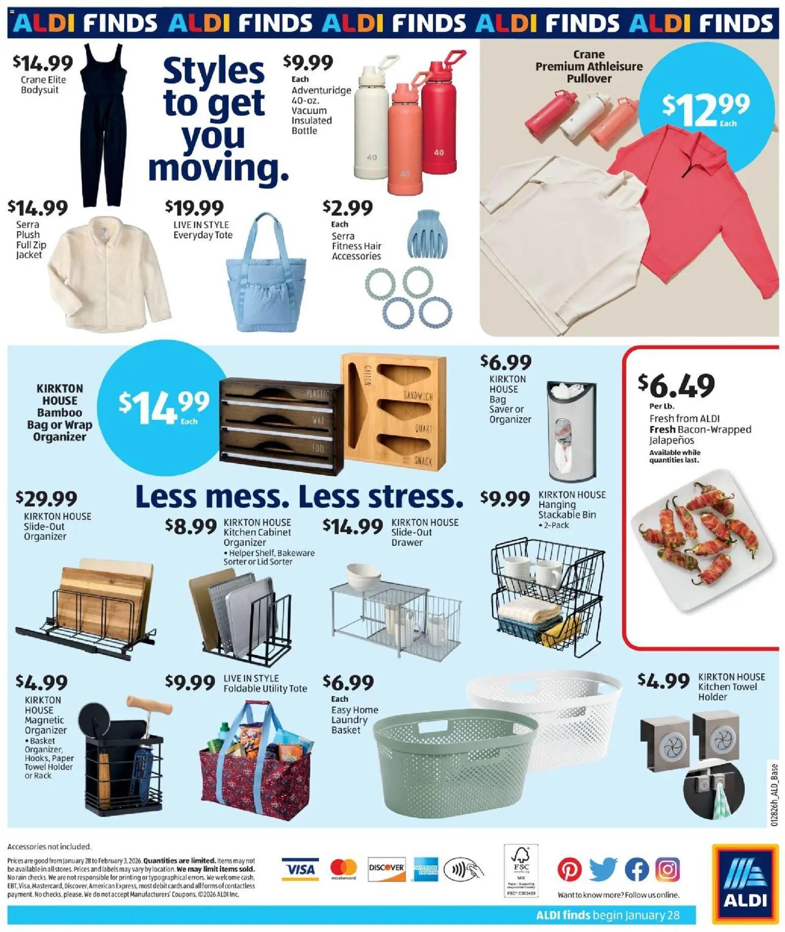 Aldi In Store Ad - valid from 28.01.2026 | Page: 2 | Products: Vacuum, Basket, Jacket, Bag