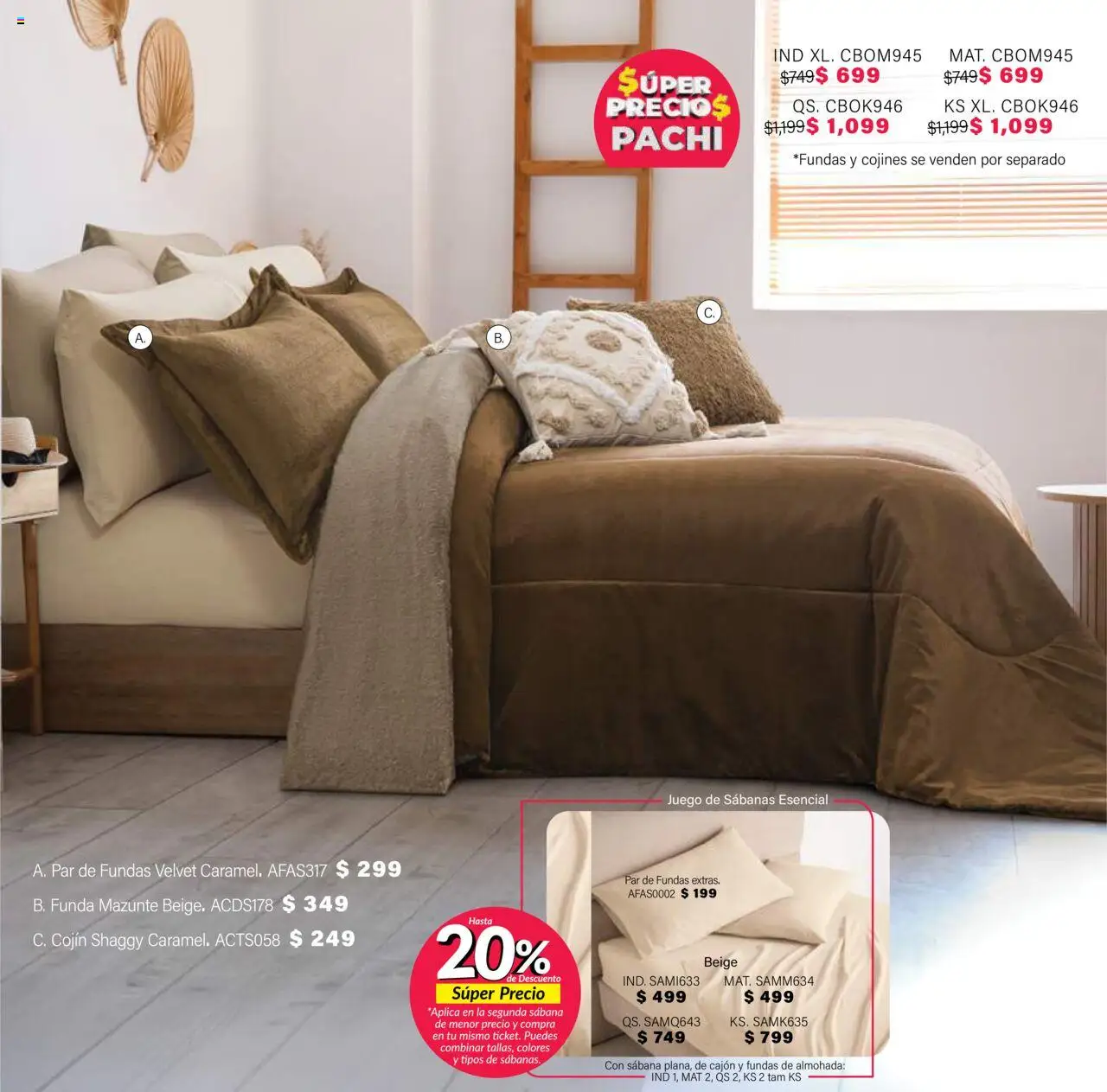 Nuevas ofertas de Colchas Concord válidas en toda la República Mexicana desde el 01.08.2025. ¡Encuentra las mejores ofertas en Colchas Concord - Catálogo! | Página: 671 | Productos: Juego, Funda, Almohada, Sabanas