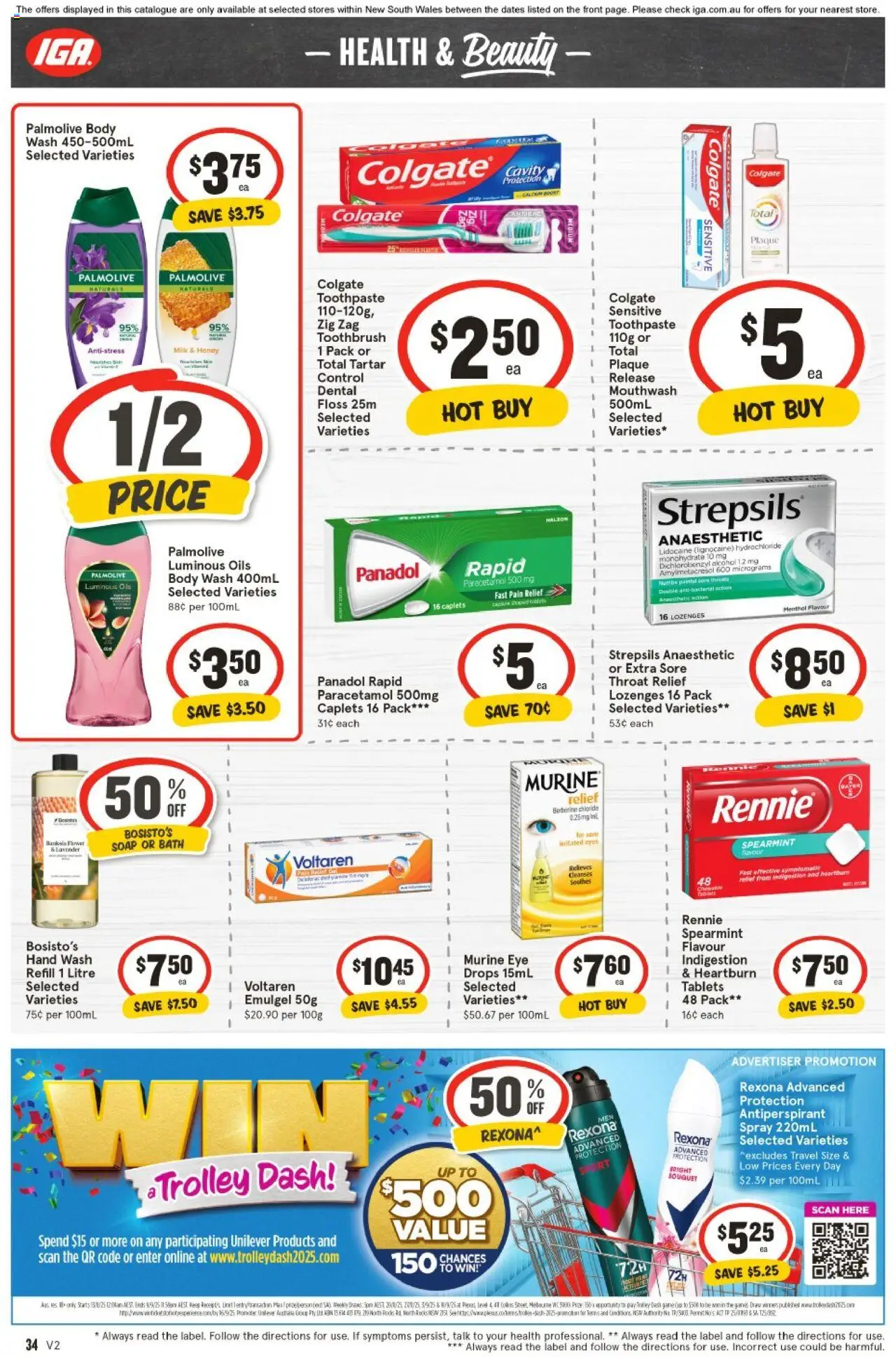 IGA catalogue - valid from 03.09.2025 | Page: 30 | Products: Antiperspirant, Toothpaste, Sensitive skin, Tablets