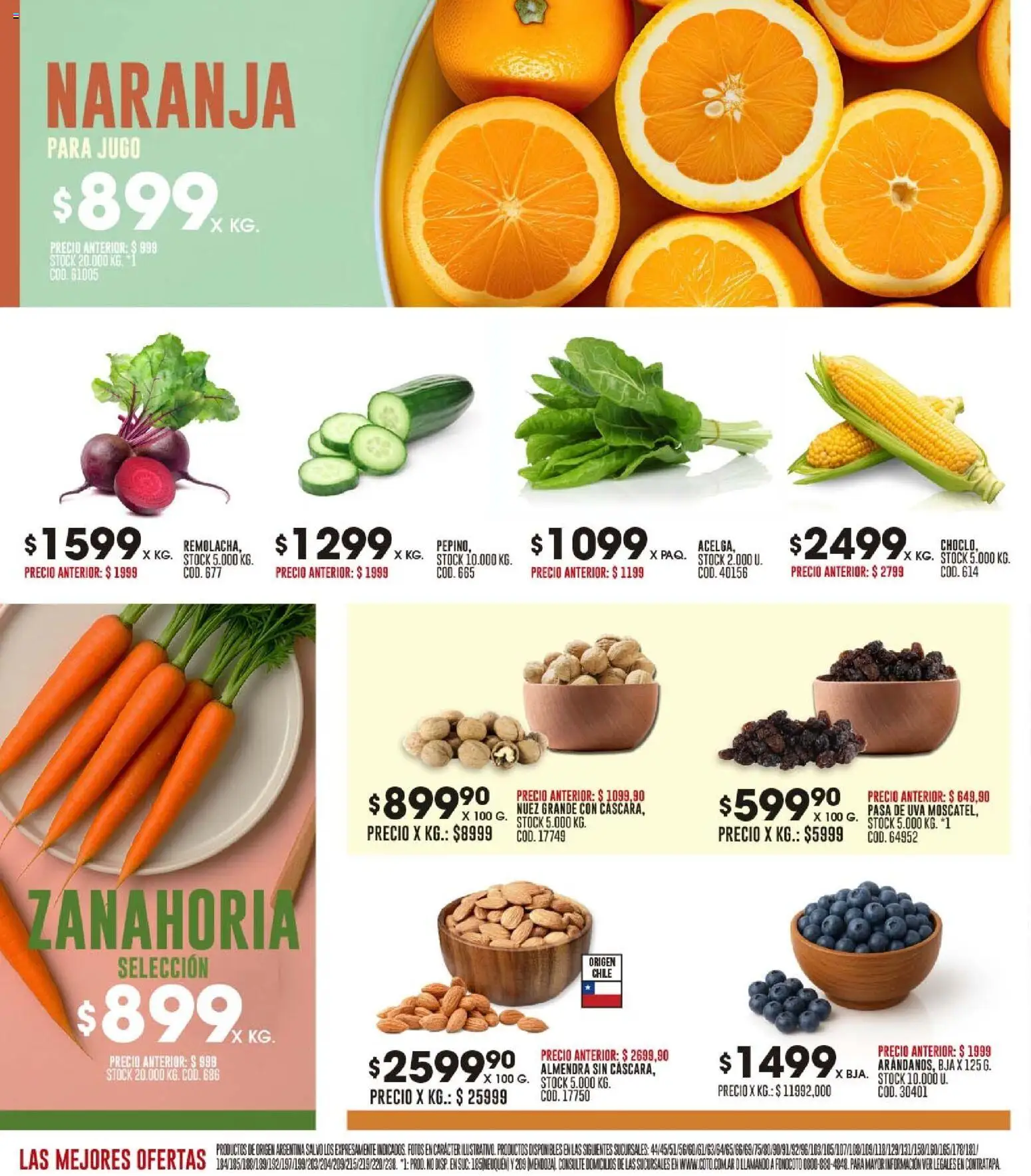 Coto - Ofertas │ válido desde el 10.11.2025 | Página: 2 | Productos: Uva, Nuez, Jugo, Zanahoria
