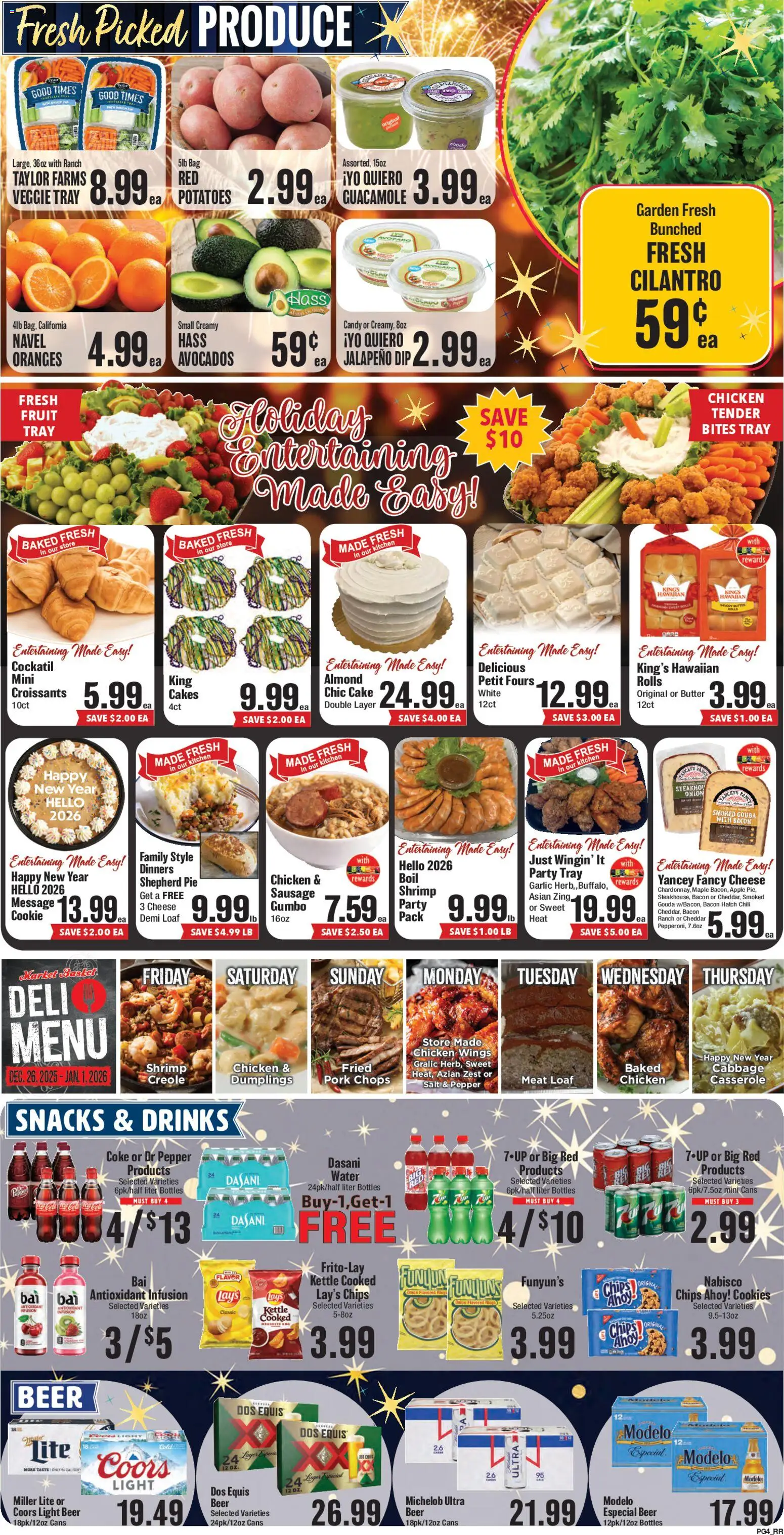 Market Basket Southeast Texas - valid from 26.12.2025 | Page: 4 | Products: Basket, Pork, Potatoes, Cabbage