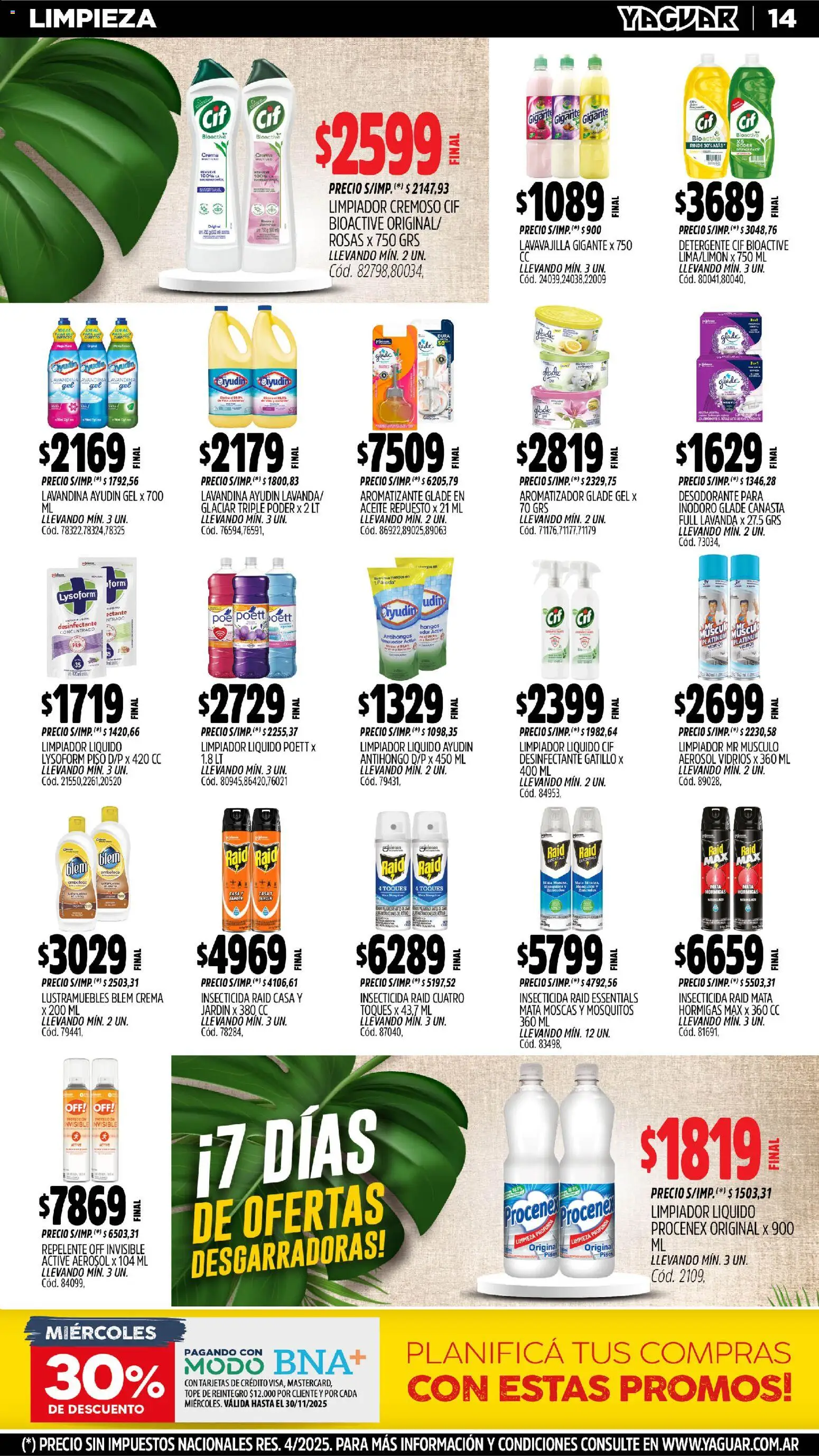 Yaguar - Misiones │ válido desde el 10.11.2025 | Página: 15 | Productos: Mata moscas, Insecticida, Aceite, Hongos