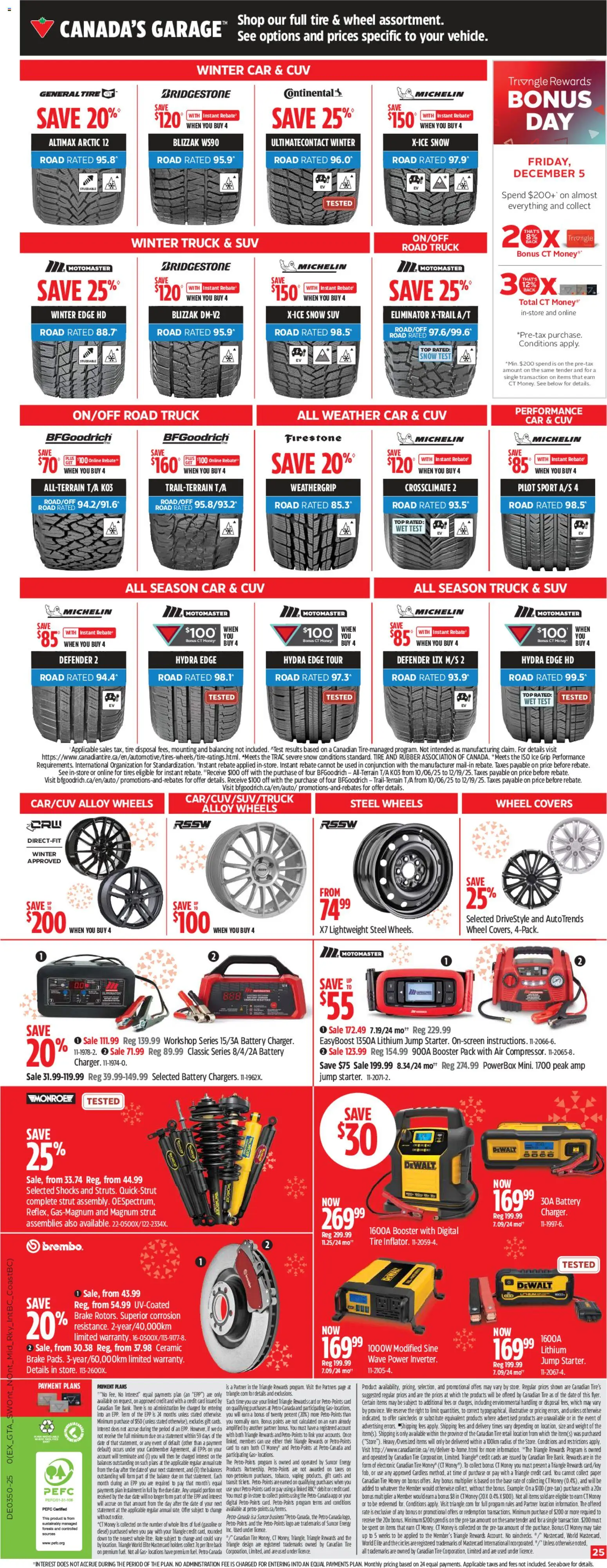 Canadian Tire flyer valid from 04.12.2025 | Page: 27 | Products: Battery