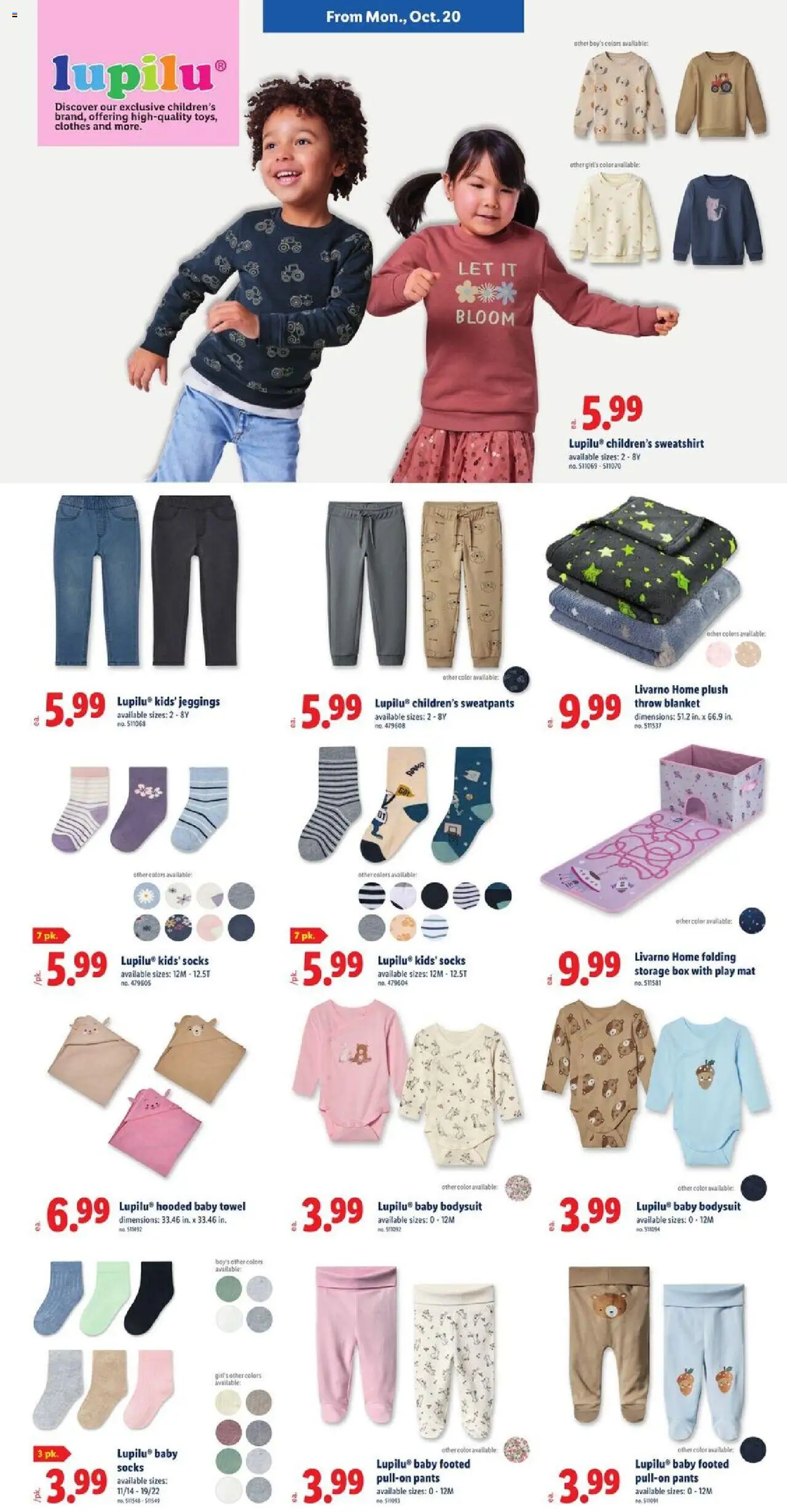 Lidl Weekly Ad - valid from 15.10.2025 | Page: 6 | Products: Blanket, Box, Pants, Socks