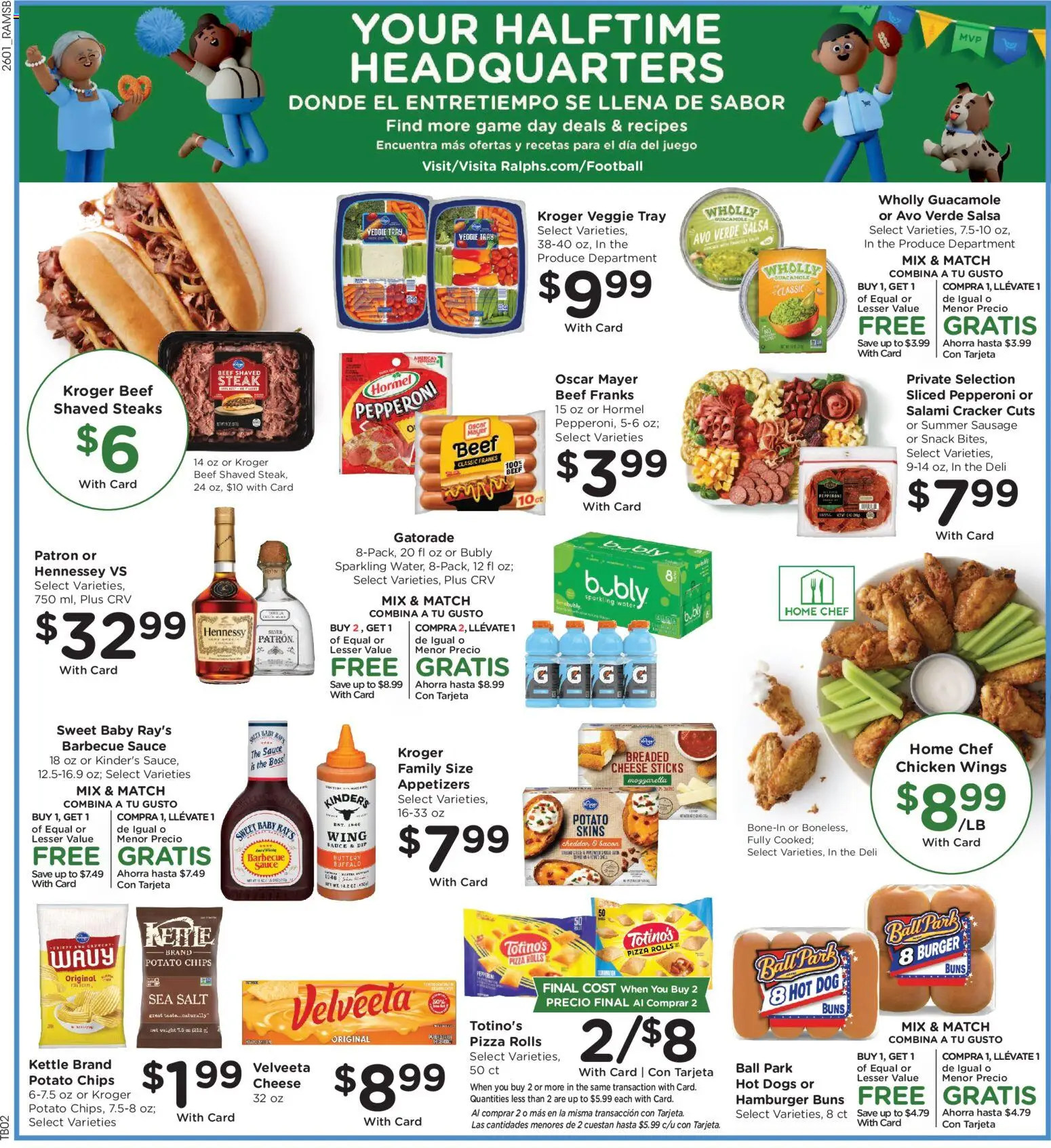 Ralphs Weekly Ad - valid from 04.02.2026 | Page: 3 | Products: Pizza, Beef, Water, Sauce