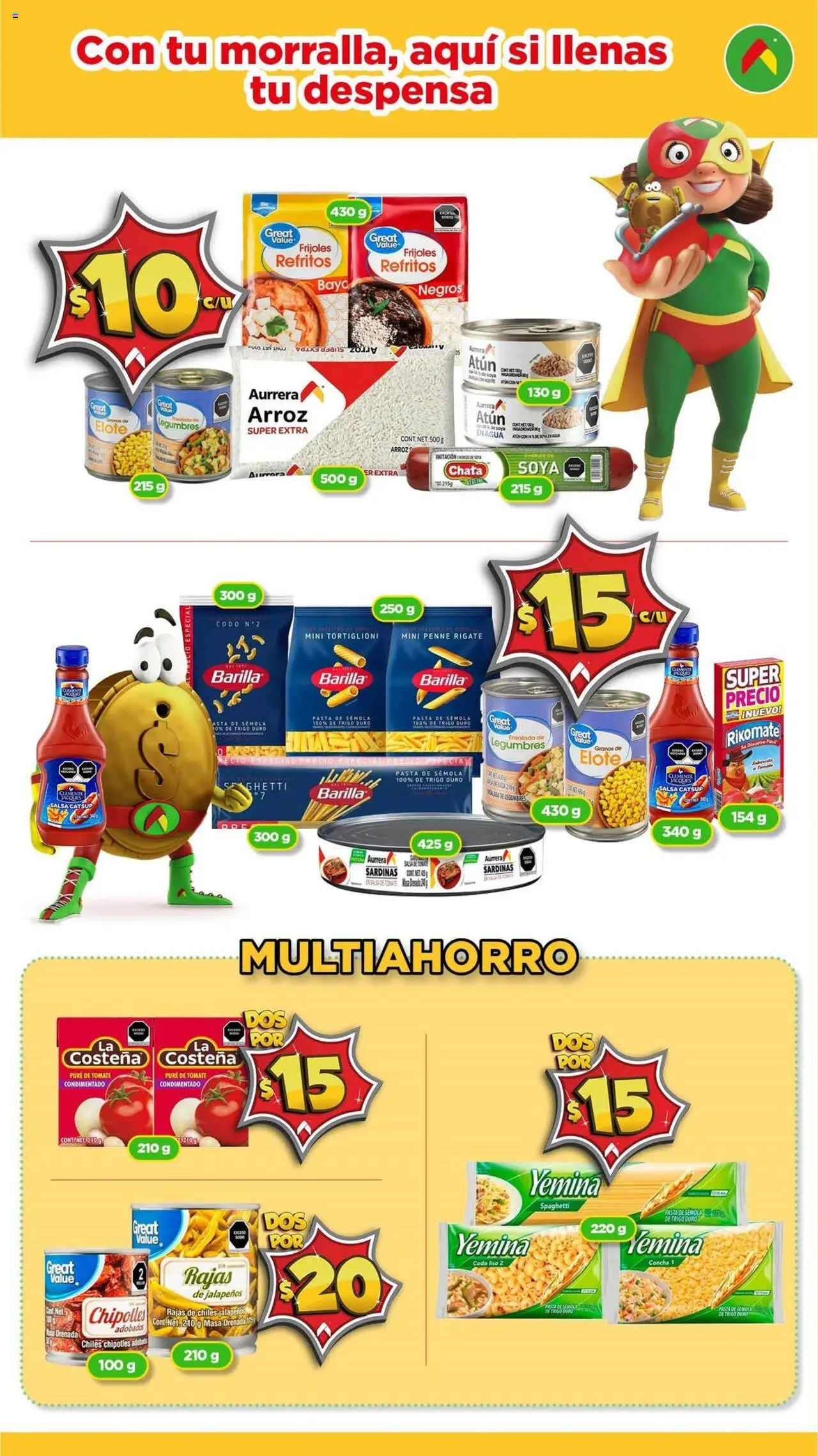 Nuevas ofertas de Bodega Aurrerá válidas en toda la República Mexicana desde el 17.09.2025. ¡Encuentra las mejores ofertas en Bodega Aurrerá - Folleto Morralla! | Página: 5 | Productos: Atún, Tomate, Arroz, Ensalada
