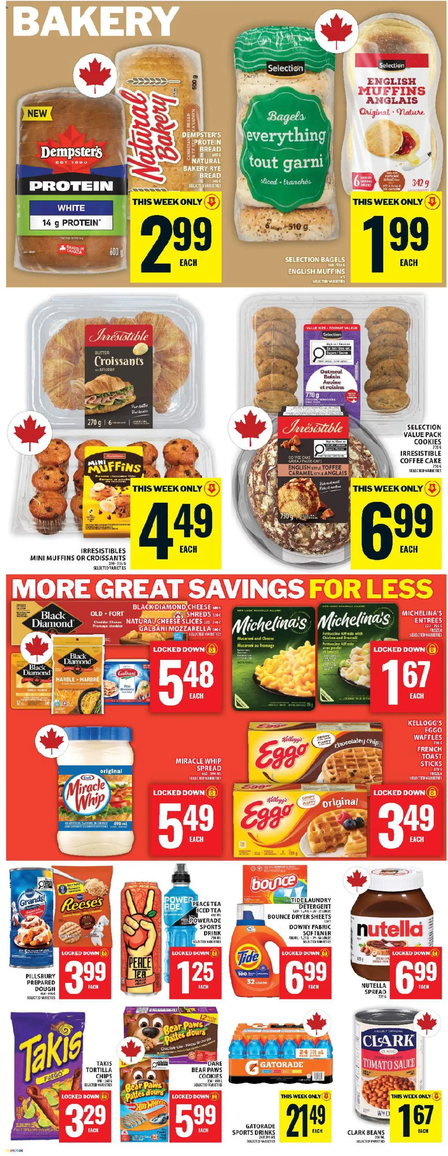 Food Basics flyer valid from 09.04.2026 | Page: 8 | Products: Chips, Cookies, Dryer, Butter