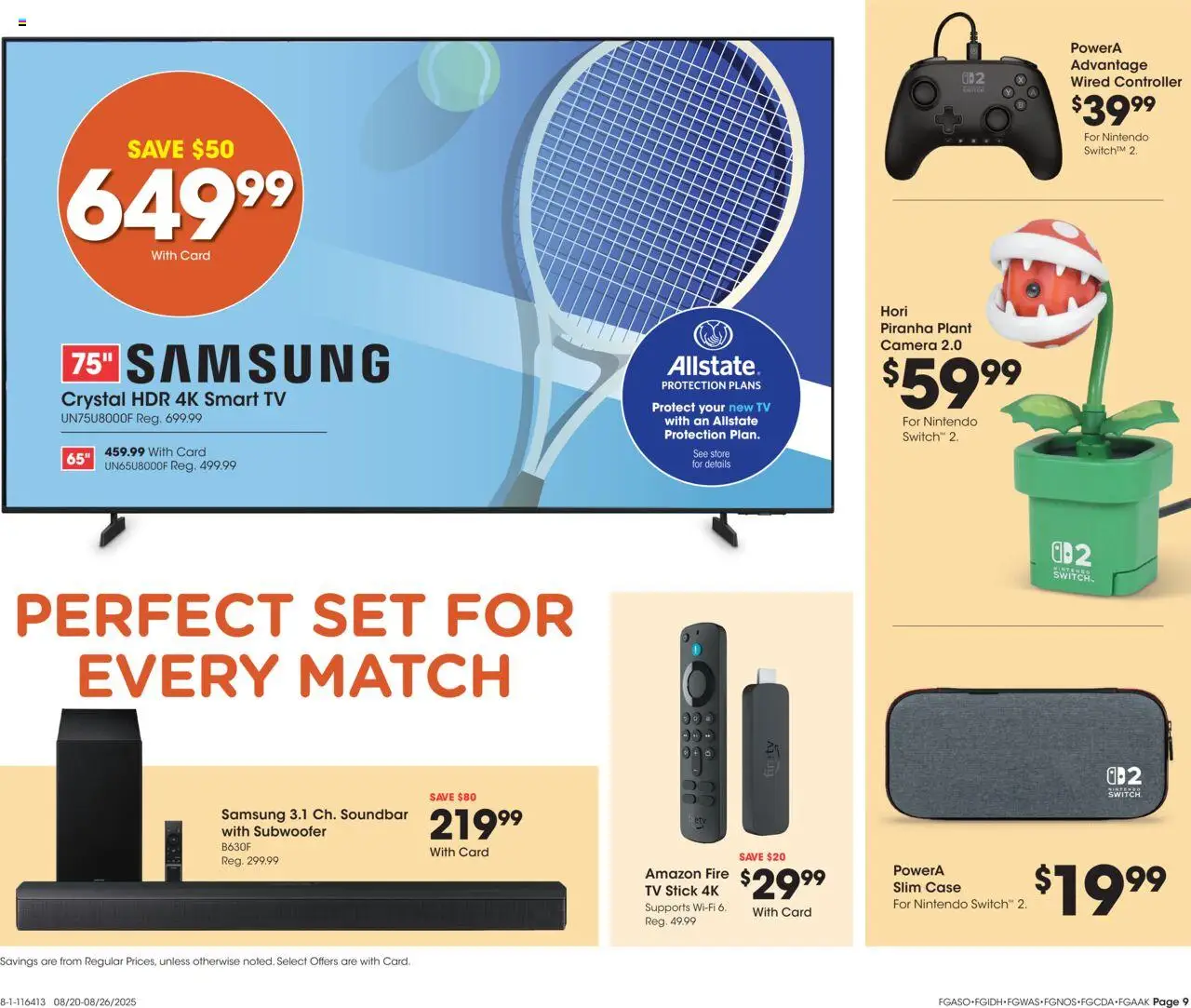 Fred Meyer Home & Apparel - valid from 20.08.2025 | Page: 12 | Products: Subwoofer, Tv, Case, Nintendo