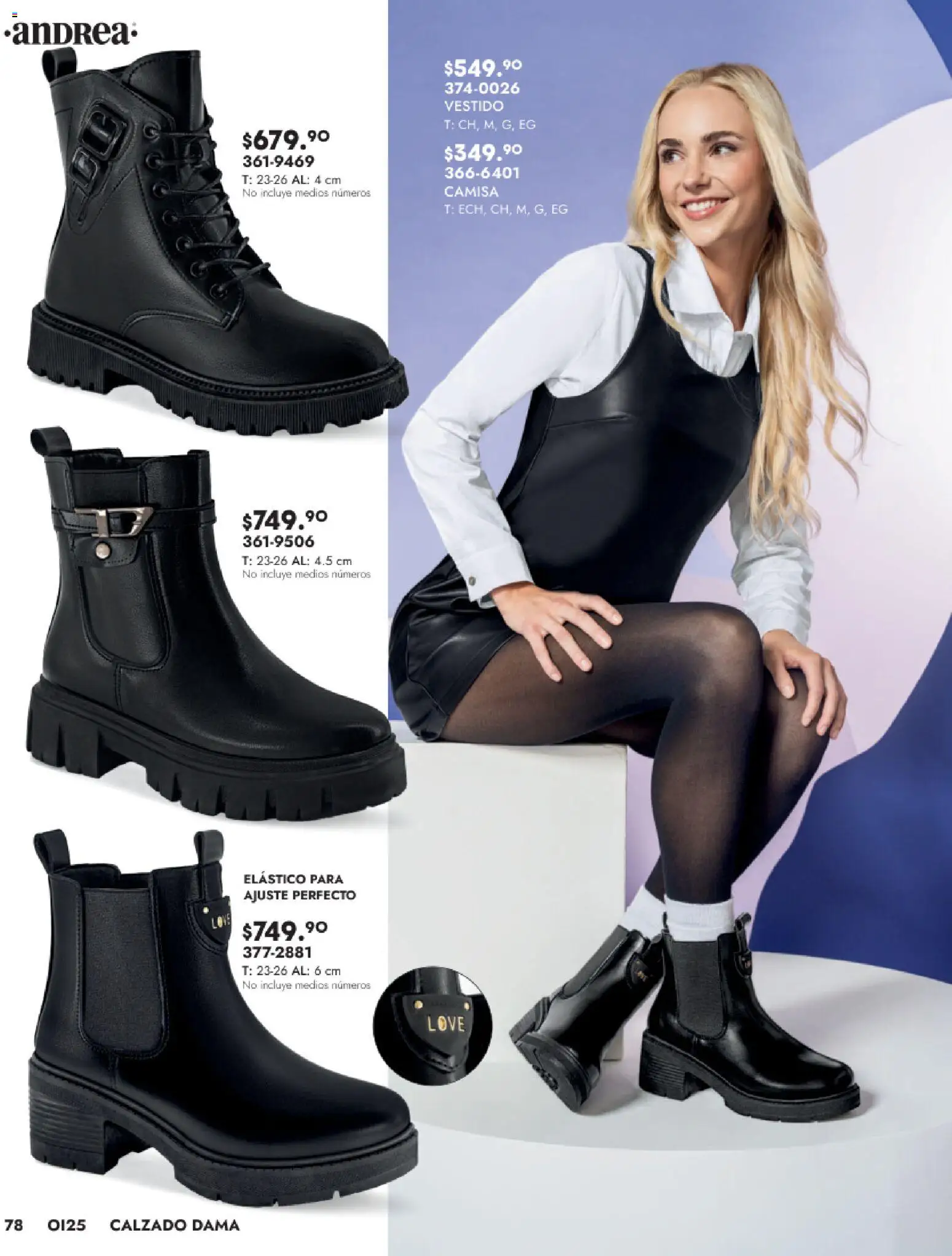 Nuevas ofertas de Andrea válidas en toda la República Mexicana desde el 24.08.2025. ¡Encuentra las mejores ofertas en Andrea - Catálogo Calzado Dama! | Página: 78 | Productos: Camisa, Vestido