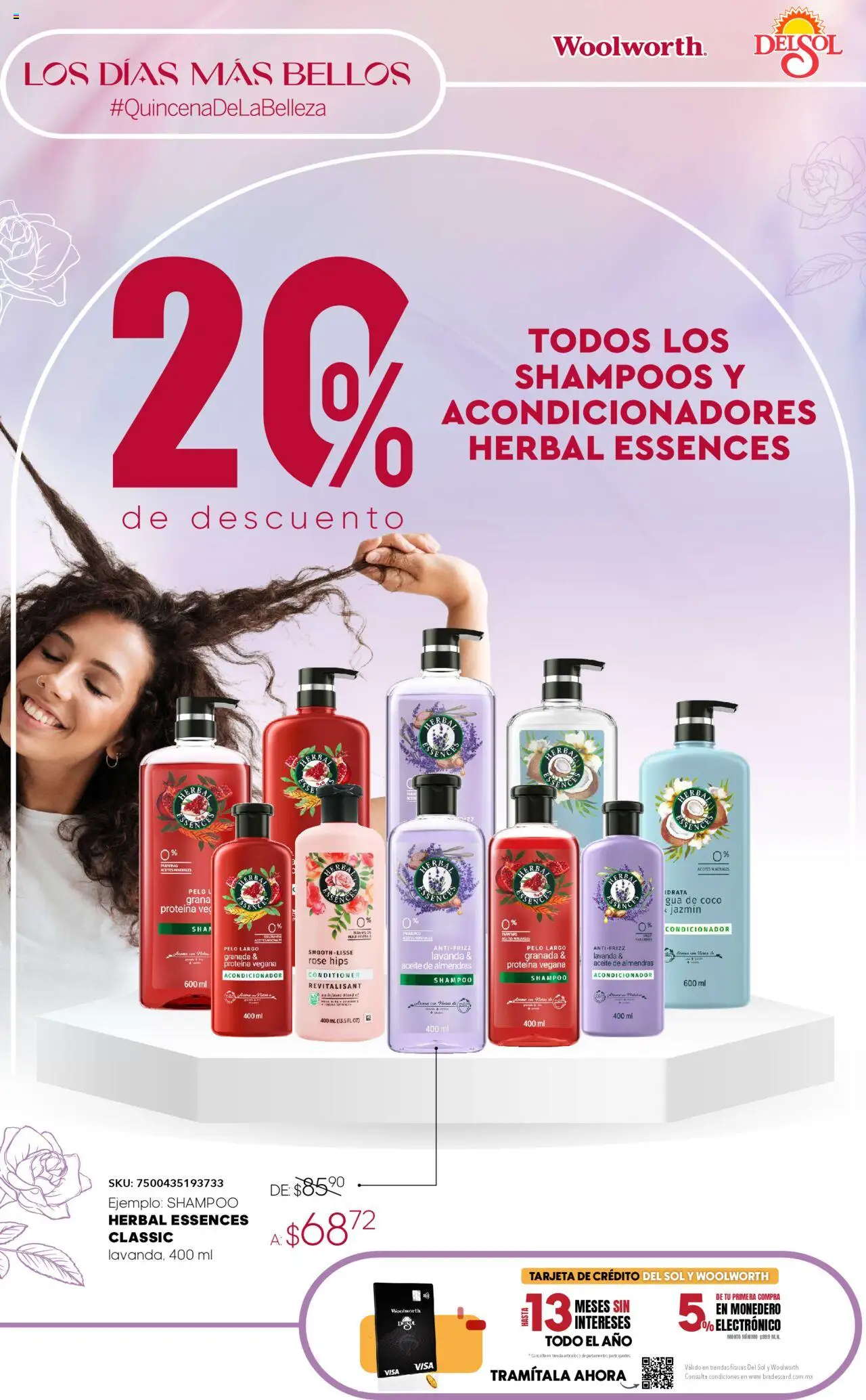 Nuevas ofertas de Del Sol y Woolworth válidas en toda la República Mexicana desde el 02.10.2025. ¡Encuentra las mejores ofertas en Del Sol y Woolworth - Catálogo Quincena de la Belleza Octubre! | Página: 6 | Productos: Almendras, Monedero, Aceite, Acondicionador