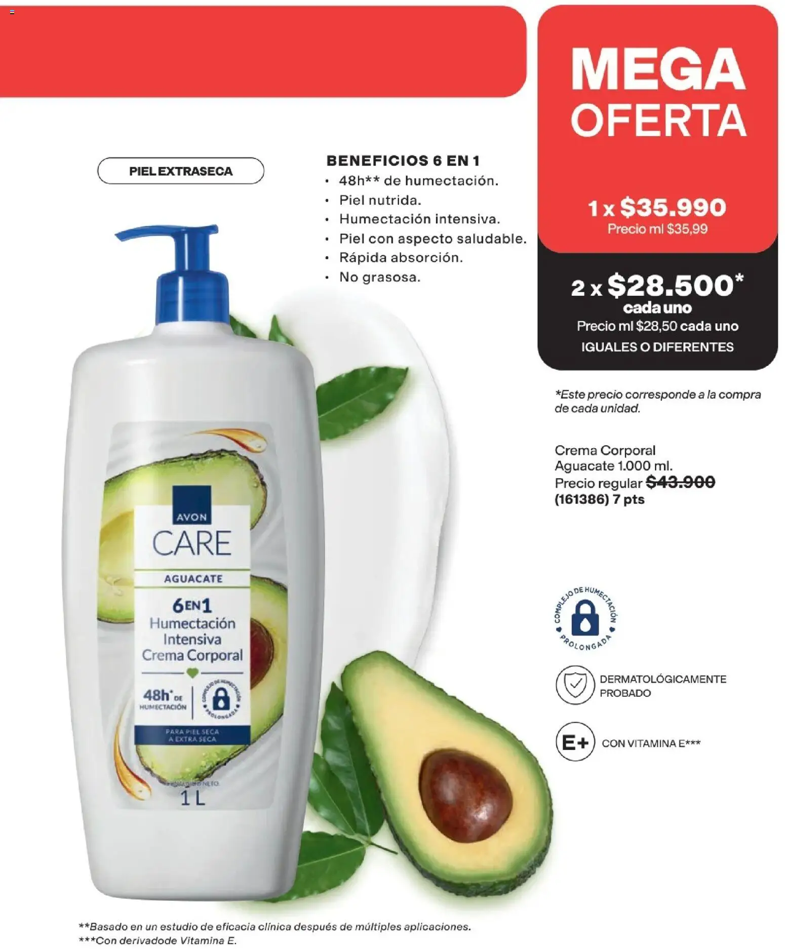 Avon revista - valida desde el 25.03.2026 | Página: 143 | Productos: Aguacate, Crema
