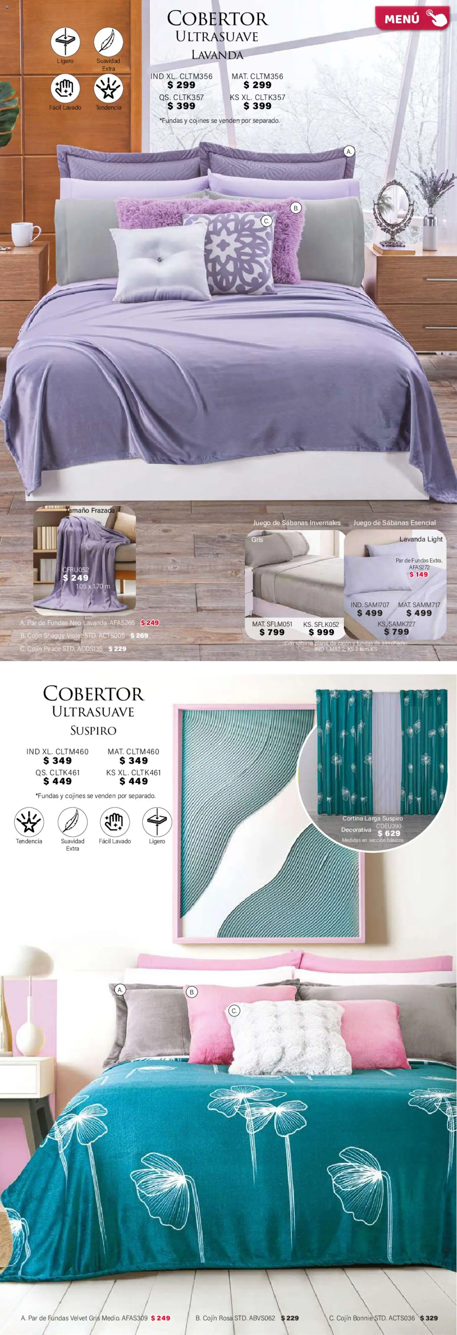 Nuevas ofertas de Colchas Concord válidas en toda la República Mexicana desde el 01.02.2026. ¡Encuentra las mejores ofertas en Colchas Concord catálogo! | Página: 157 | Productos: Cobertor, Juego, Sabanas