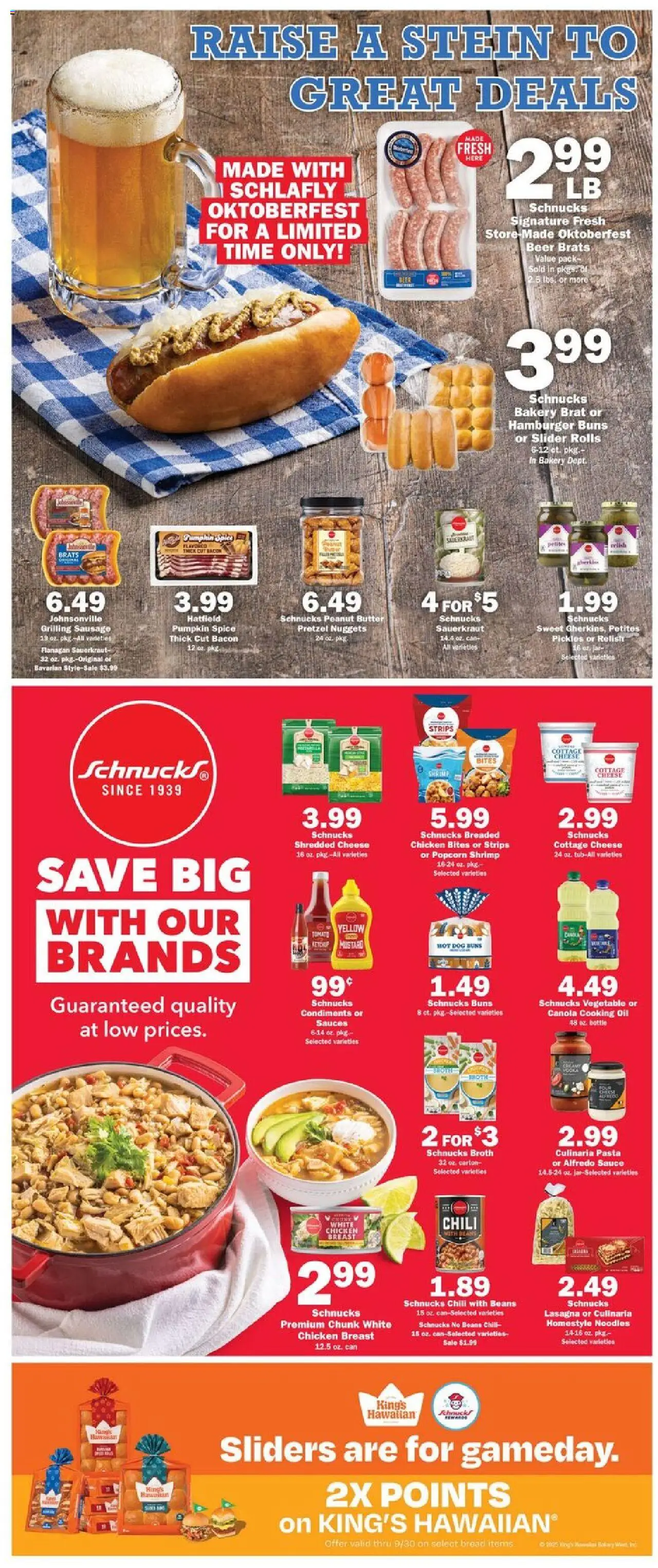 Schnucks Weekly Print Ad - IL - valid from 24.09.2025 | Page: 4 | Products: Bakery, Butter, Bread, Pasta