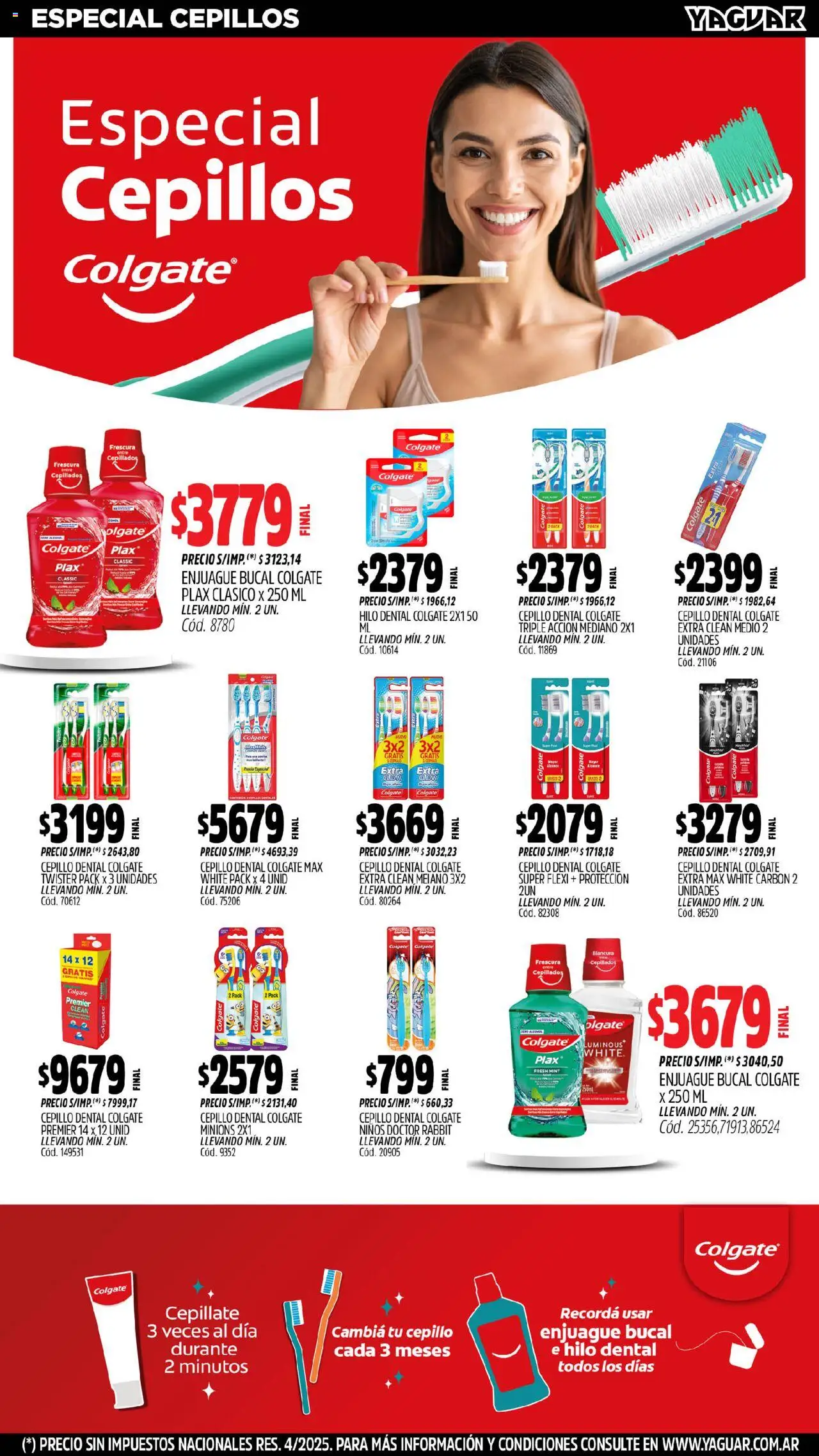 Yaguar - Parque Chacabuco │ válido desde el 28.07.2025 | Página: 17 | Productos: Cepillo, Enjuague bucal, Hilo dental